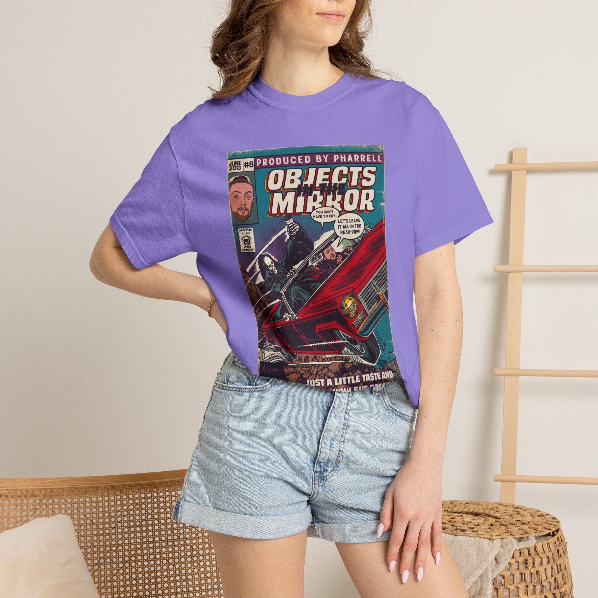 Objects in the Mirror - Unisex Comfort Colors T-shirt