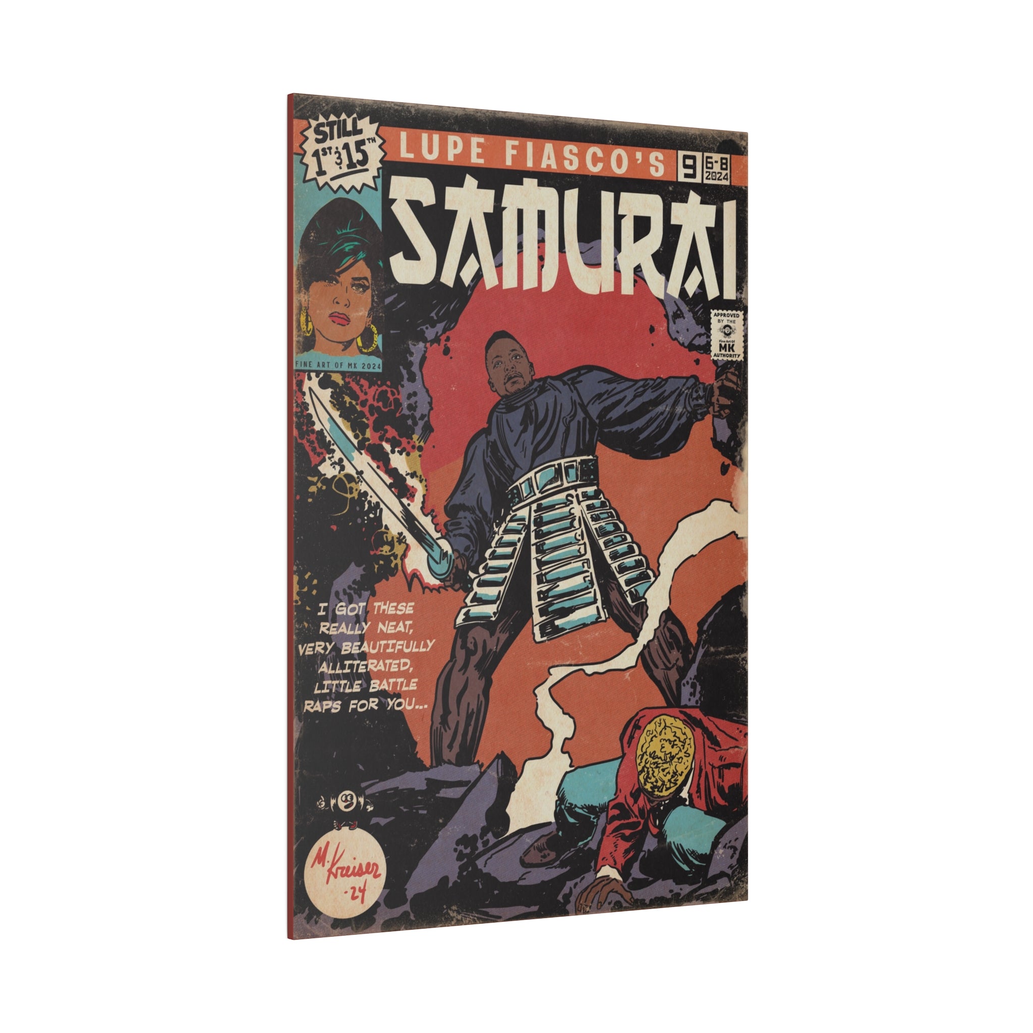 Samurai - Matte Canvas, Stretched, 0.75"