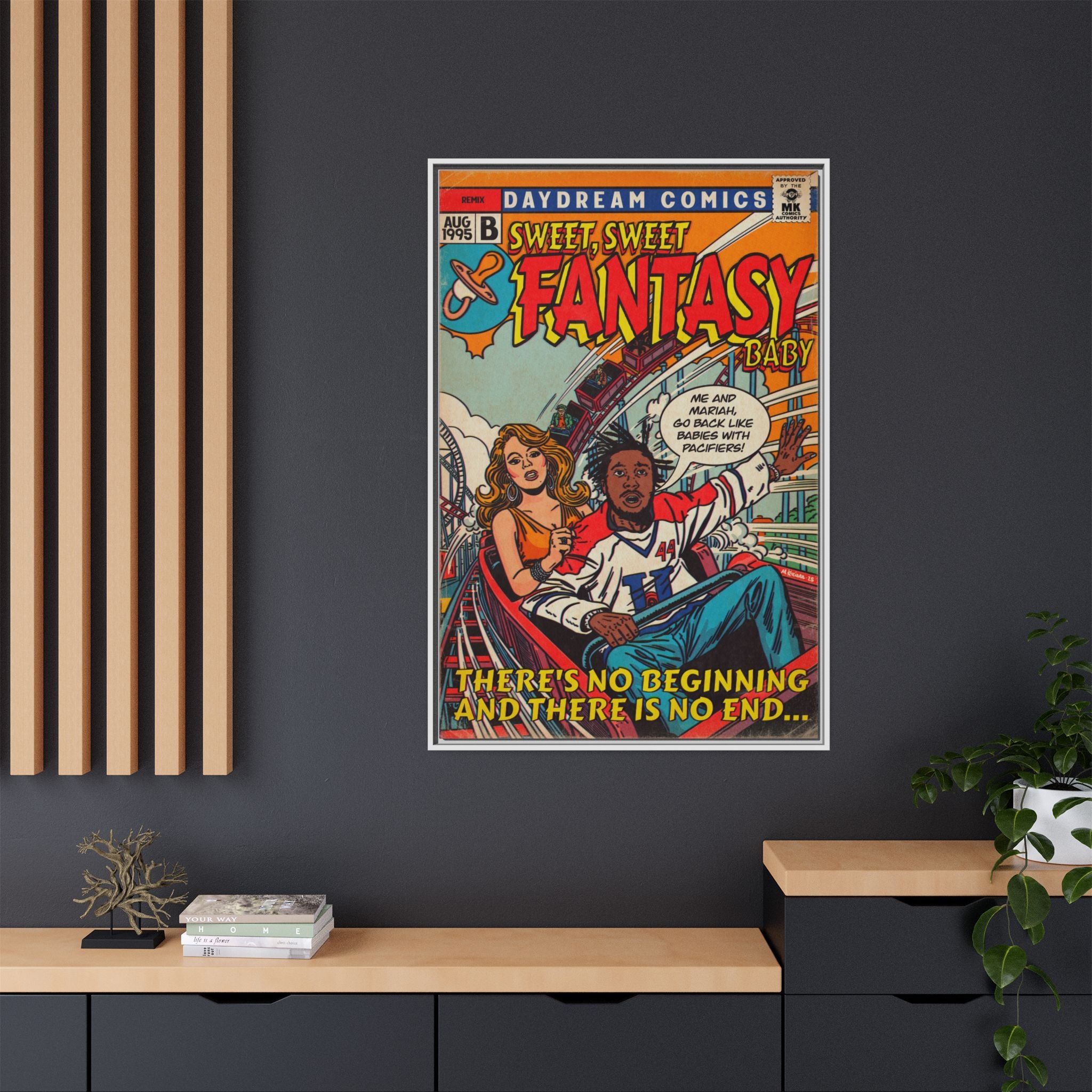 Fantasy Remix - Matte Canvas, Framed (Multi-color)