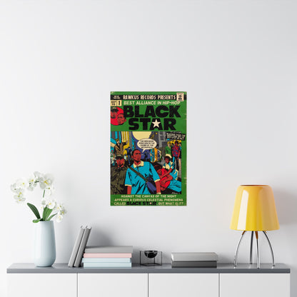 Black Star - Comic Book Art - Vertical Matte Poster