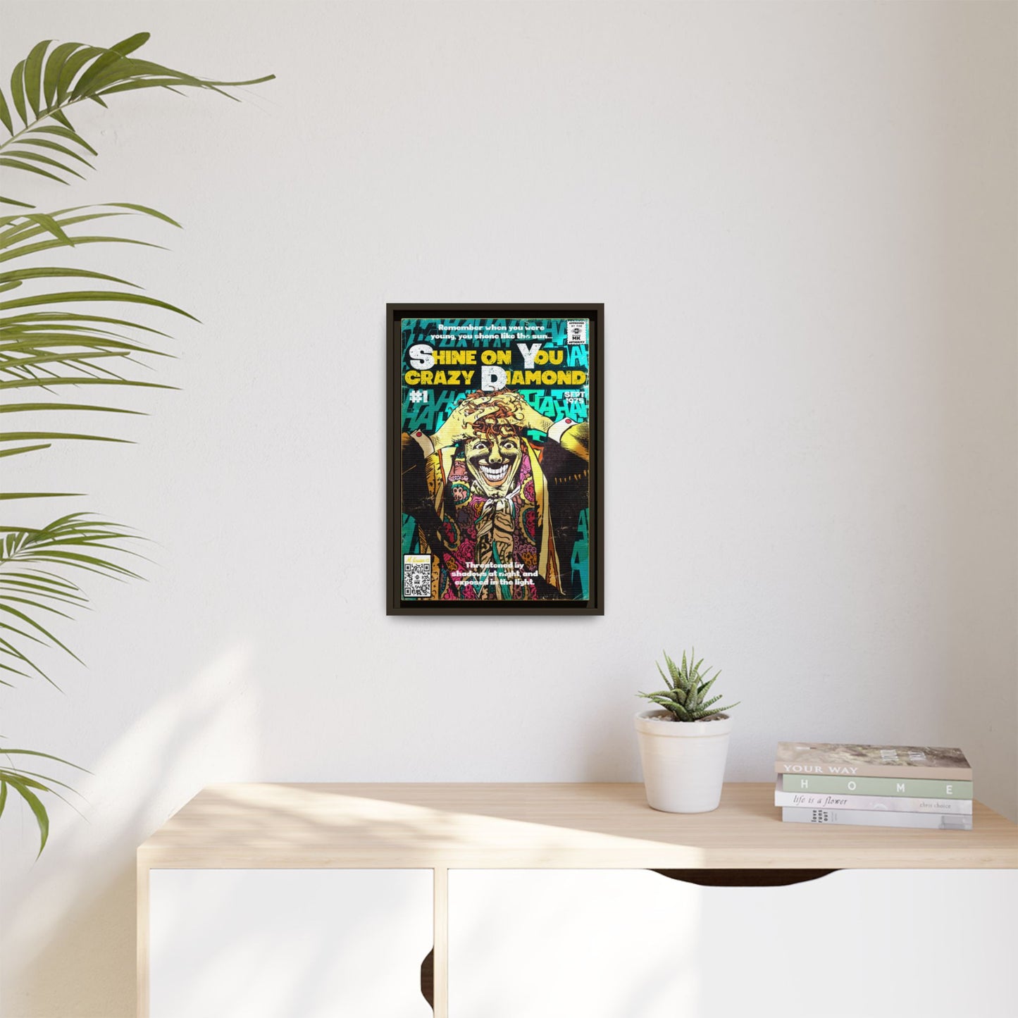Pink Floyd - Shine on You crazy Diamond -  Gallery Canvas Wraps, Vertical Frame