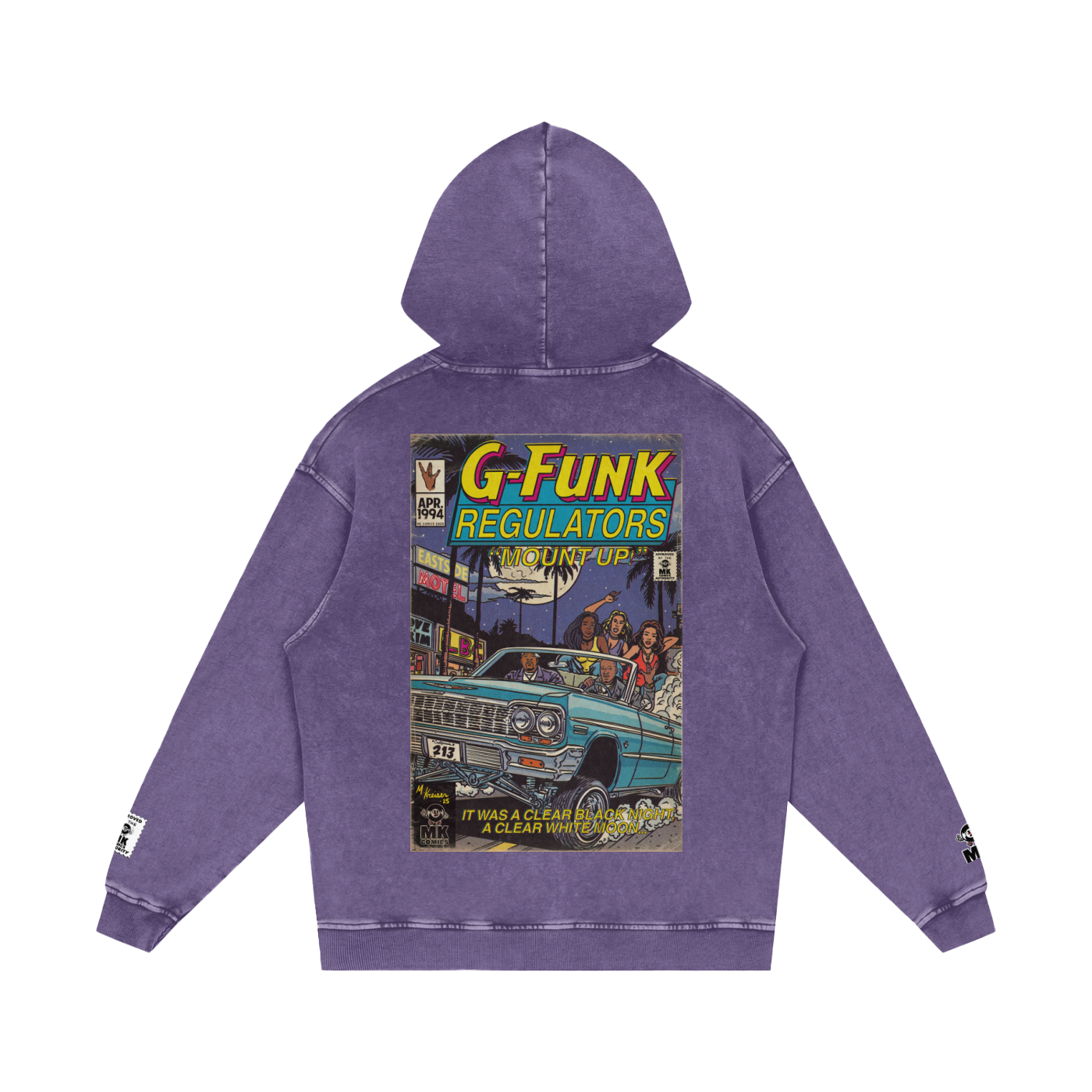 Regulate - Snow Washed Loose Cotton Hoodie