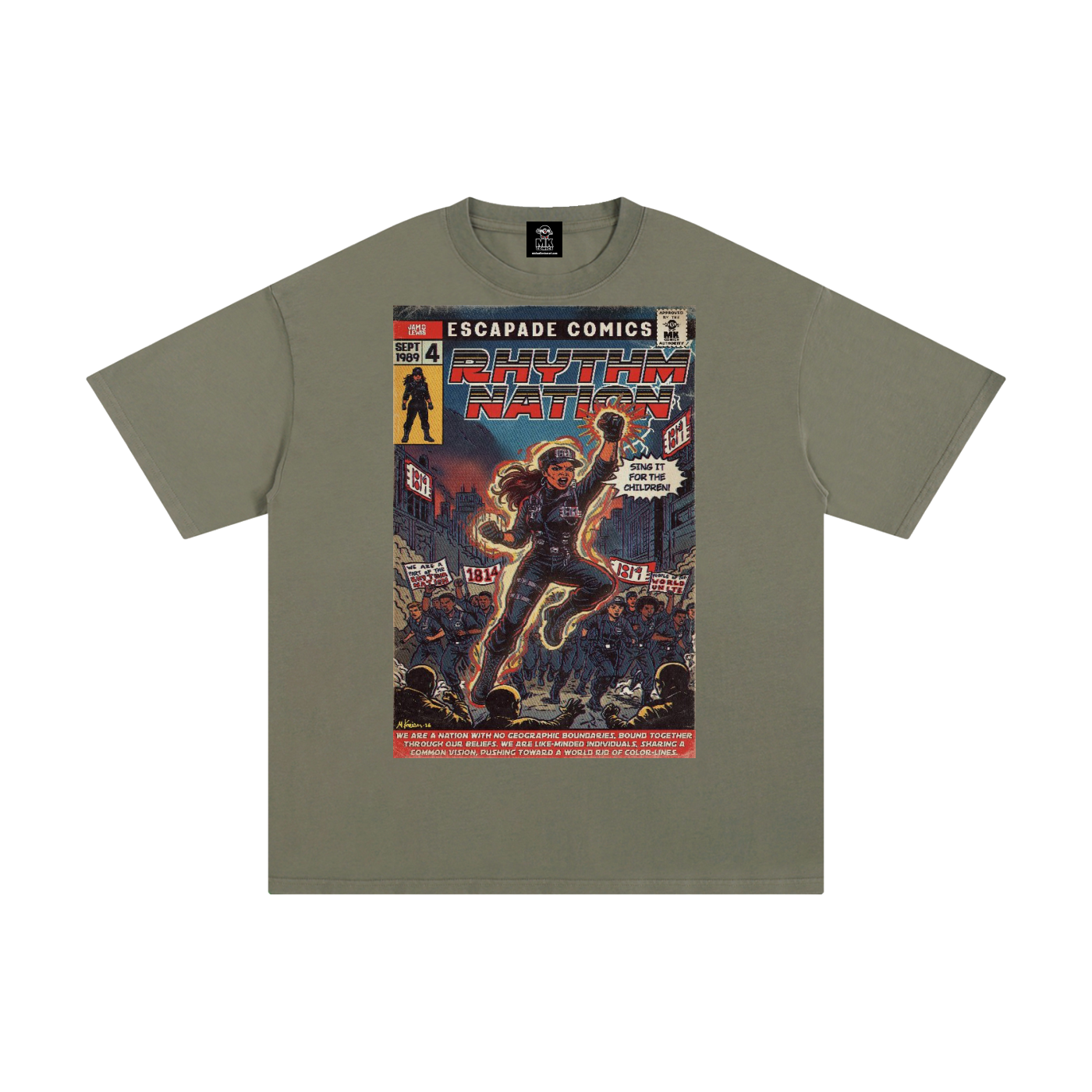 Rhythm Nation - Unisex Pure Cotton T-Shirt