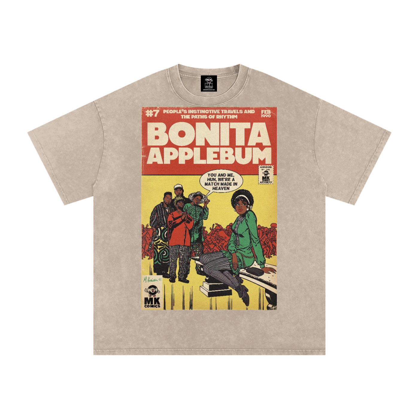 Bonita Applebum - Snow Washed Oversized Cotton T-Shirt
