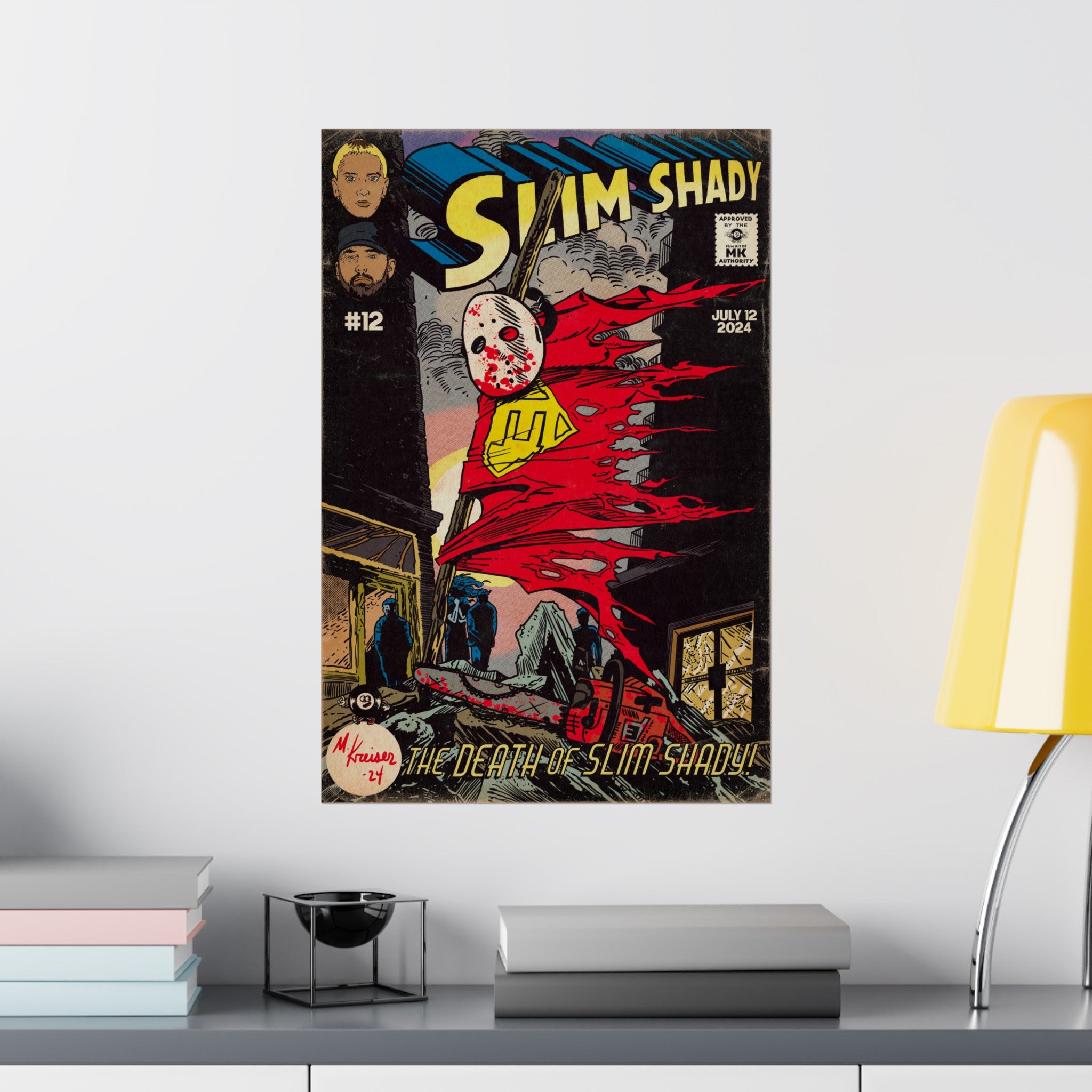 Death of Slim Shady - Matte Vertical Poster