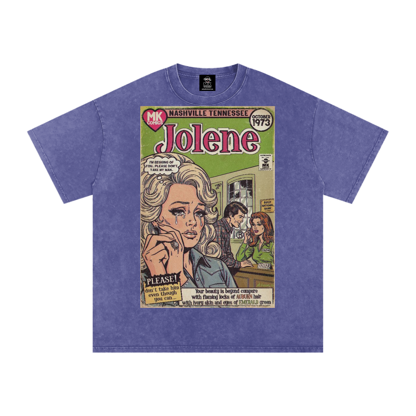 Jolene - Snow Washed Oversized Cotton T-Shirt