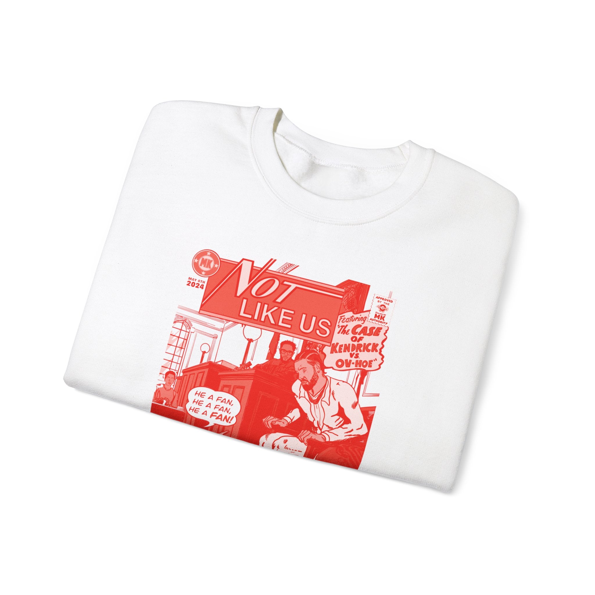 Not Like Us - RED VARIANT - Unisex Heavy Blend™ Crewneck Sweatshirt
