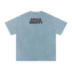 Space Oddity - Snow Washed Oversized Cotton T-Shirt