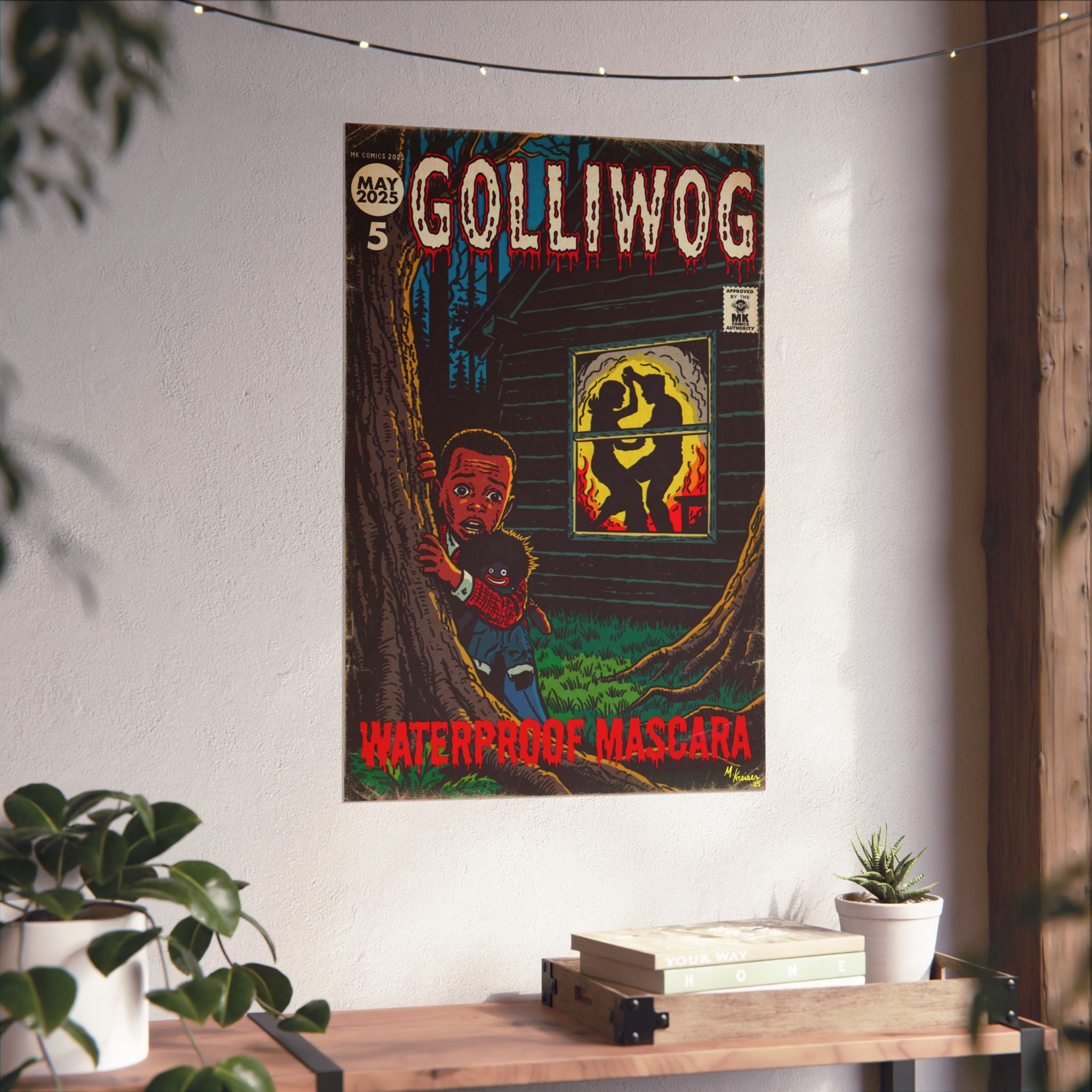Waterproof Mascara - Golliwog - Matte Vertical Posters