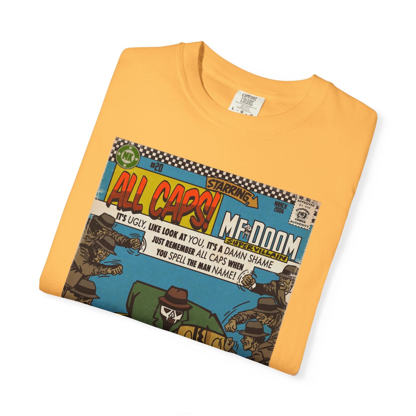 MF DOOM - All Caps - Unisex Comfort Colors T-shirt