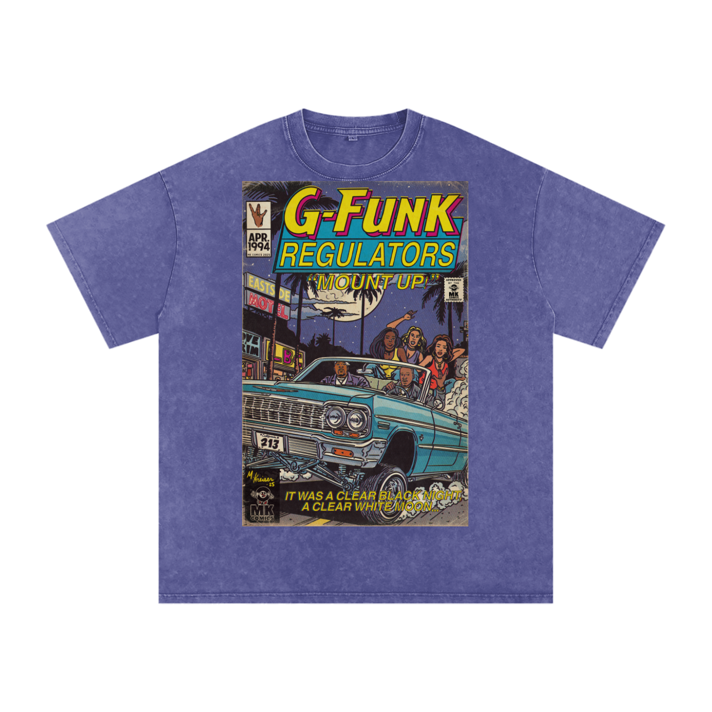 Regulate - Snow Washed Oversized Cotton T-Shirt