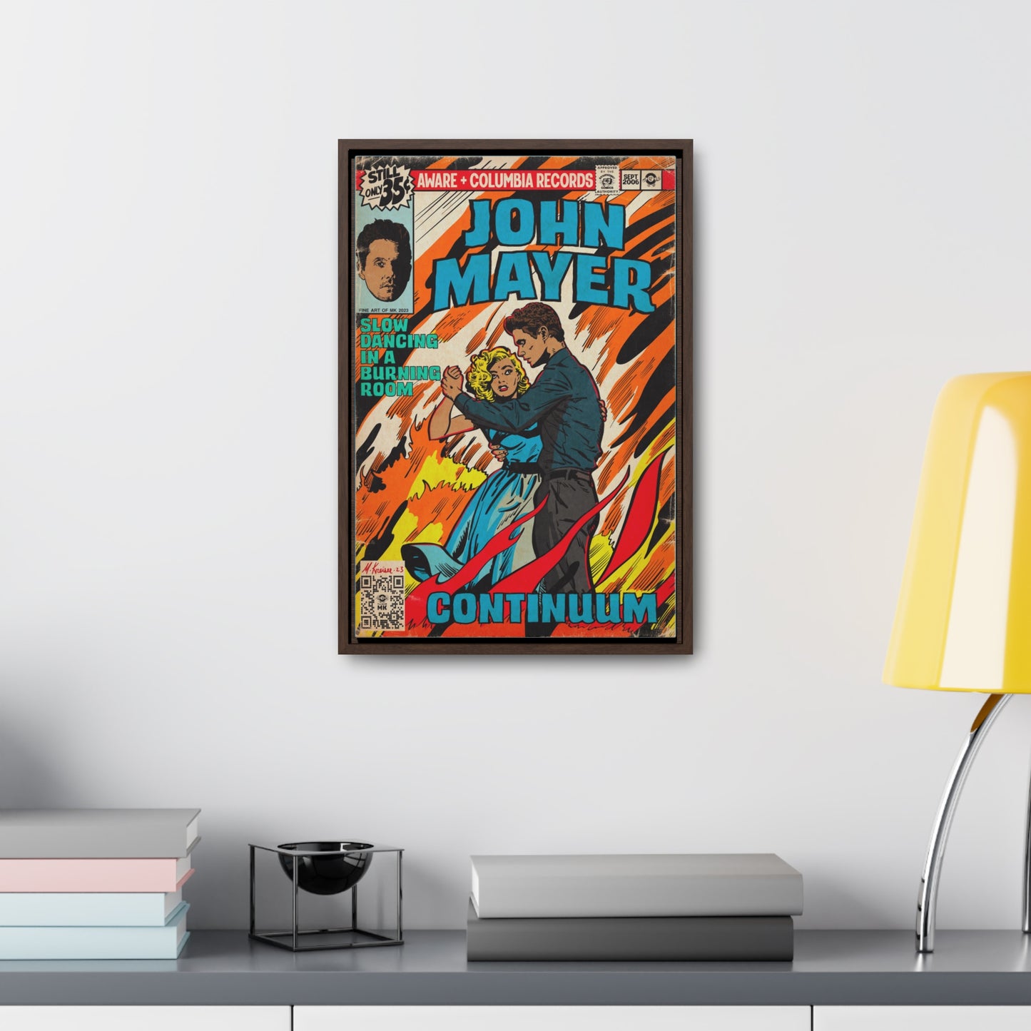 John Mayer - Slow Dancing in a Burning Room - Gallery Canvas Wraps, Vertical Frame