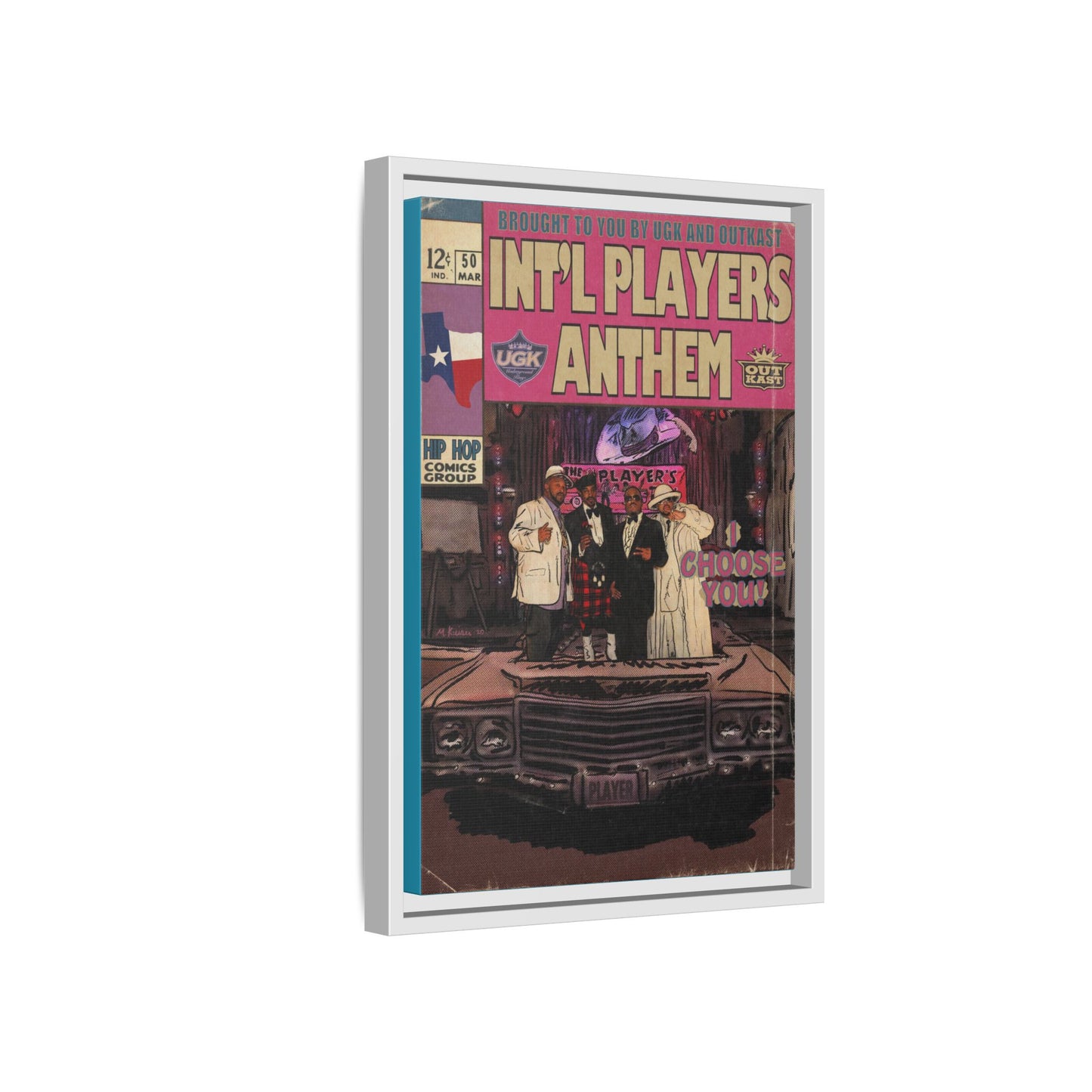 Int’l Players Anthem - Matte Canvas, Framed (Multi-color)