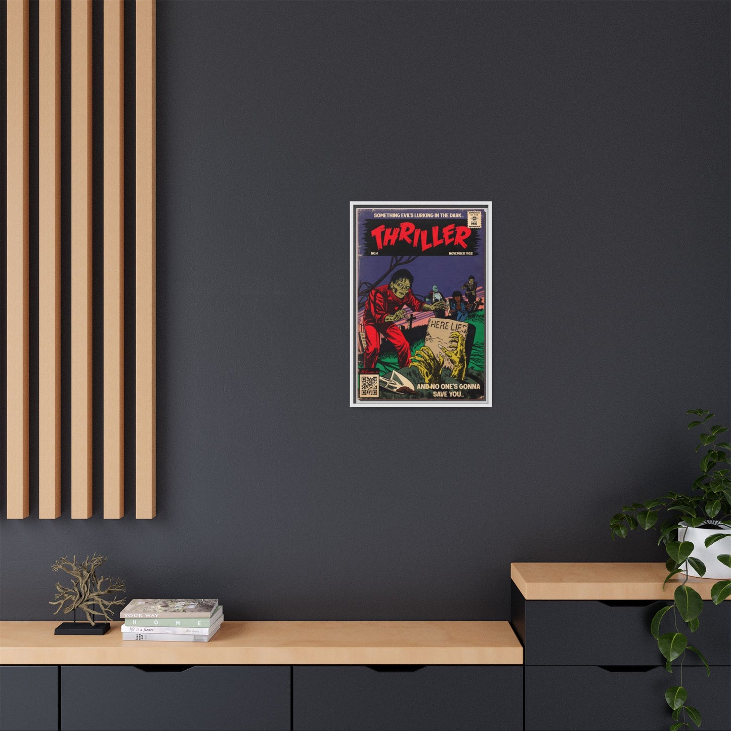 Michael Jackson- Thriller - Gallery Canvas Wraps, Vertical Frame