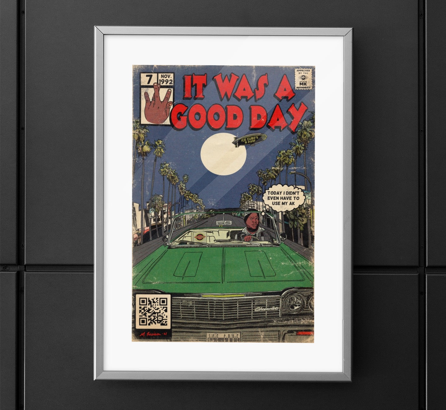 It Was A Good Day - Vertical Matte Poster