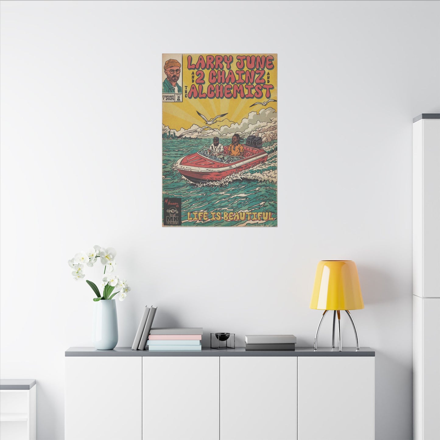 Life is Beautiful - June, Chainz, Alchemist - Matte Canvas, Stretched, 0.75" (Multi-Size)