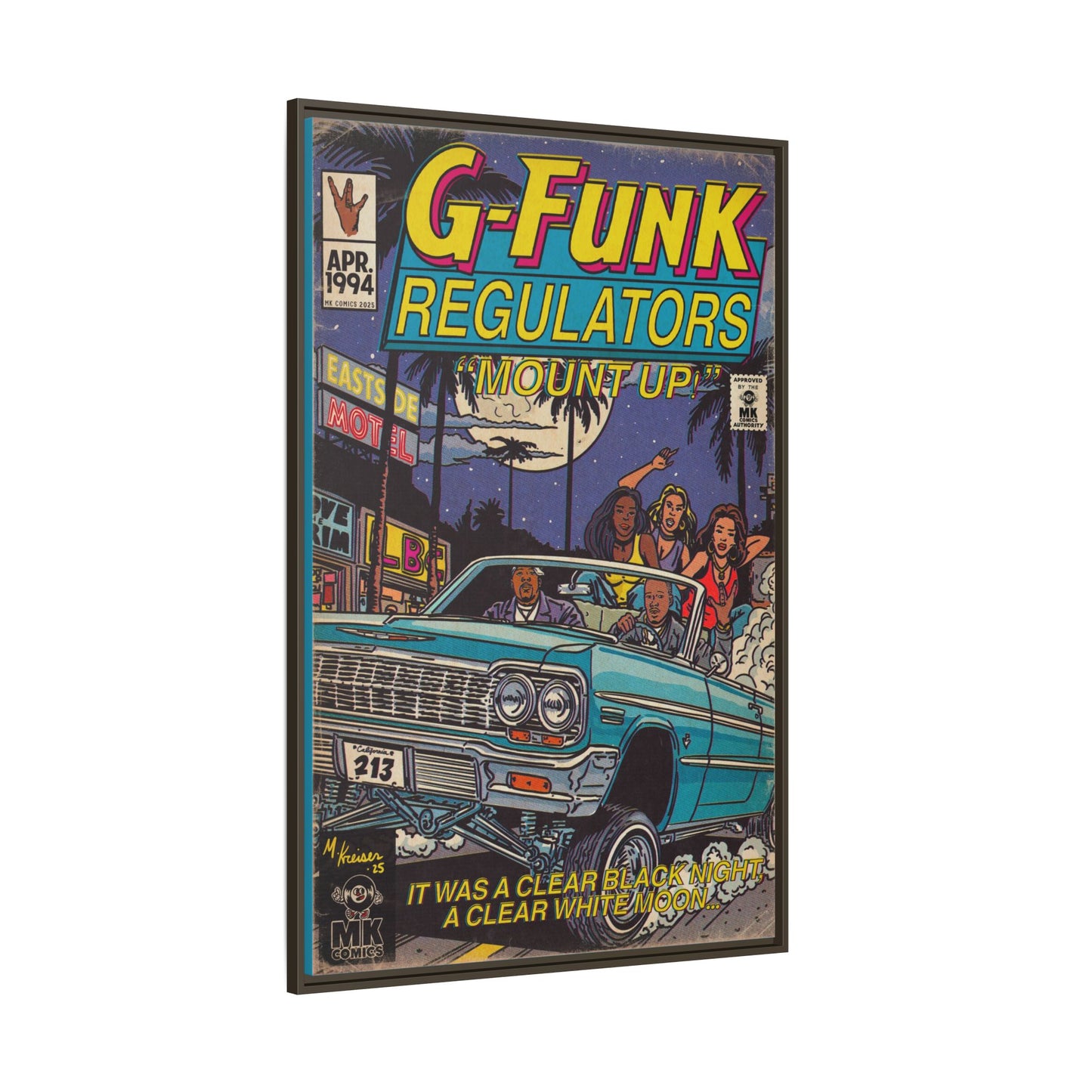 Regulate - Matte Canvas, Framed (Multi-color)