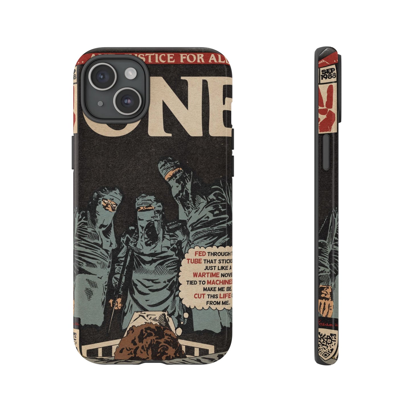 Metallica- One - Johnny Got His Gun Comic Book Art - Tough Phone Cases