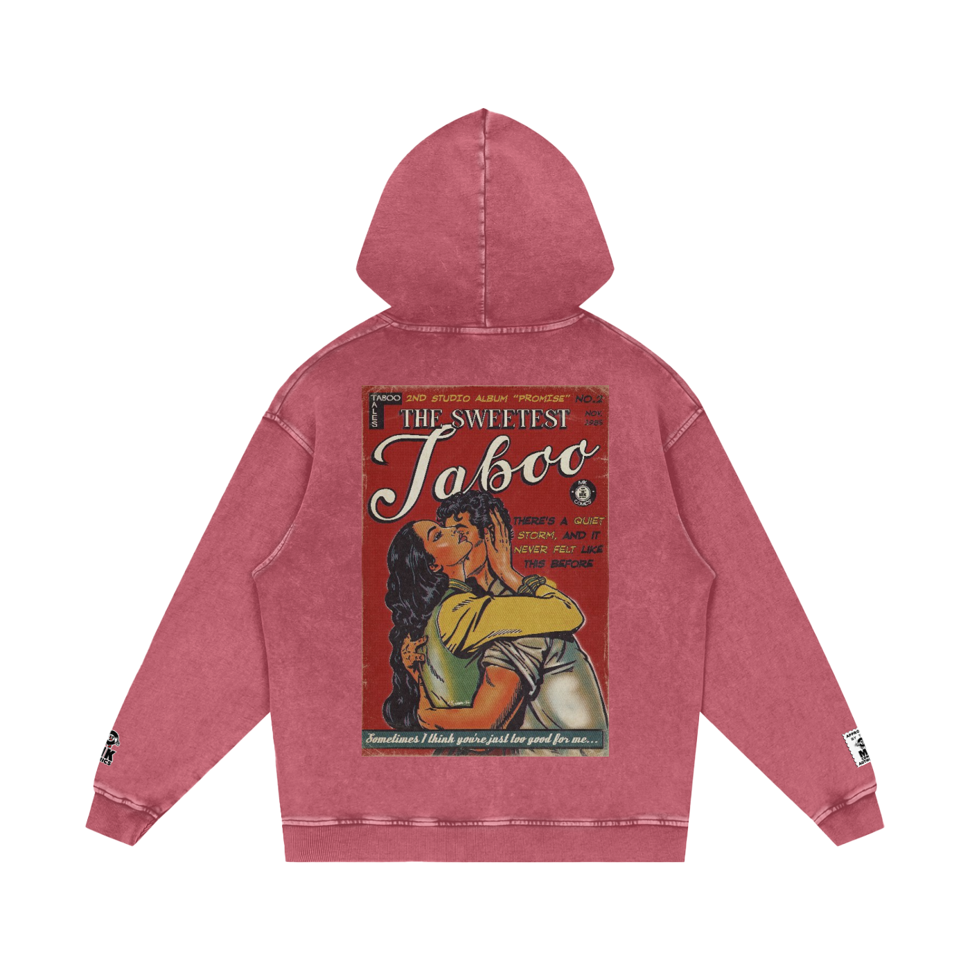 The Sweetest Taboo - Snow Washed Loose Cotton Hoodie