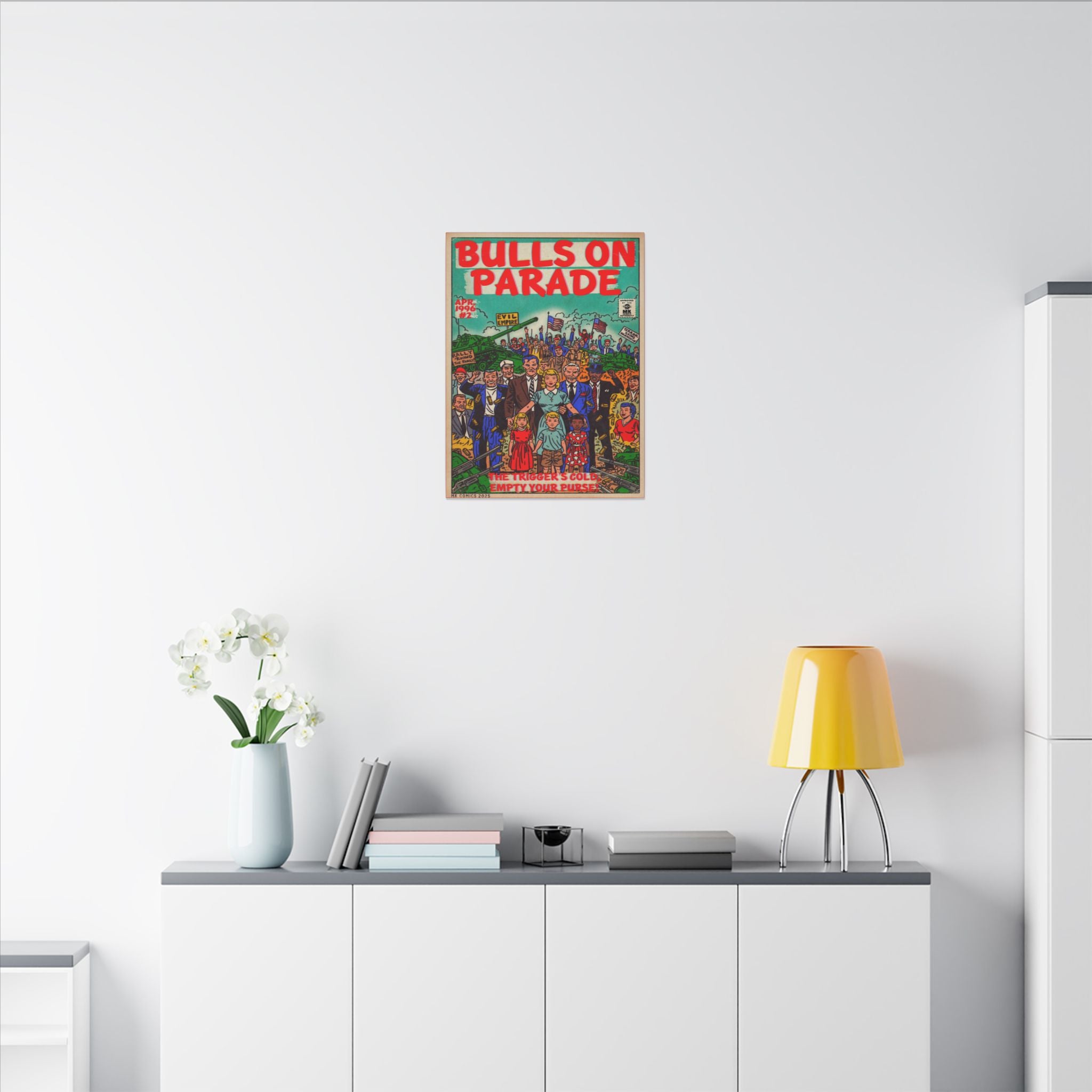Bulls Parade -Matte Canvas, Stretched, 0.75" (Multi-Size)