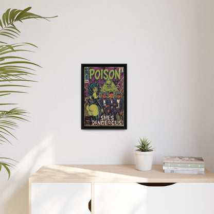 Poison - Matte Canvas, Framed (Multi-color)