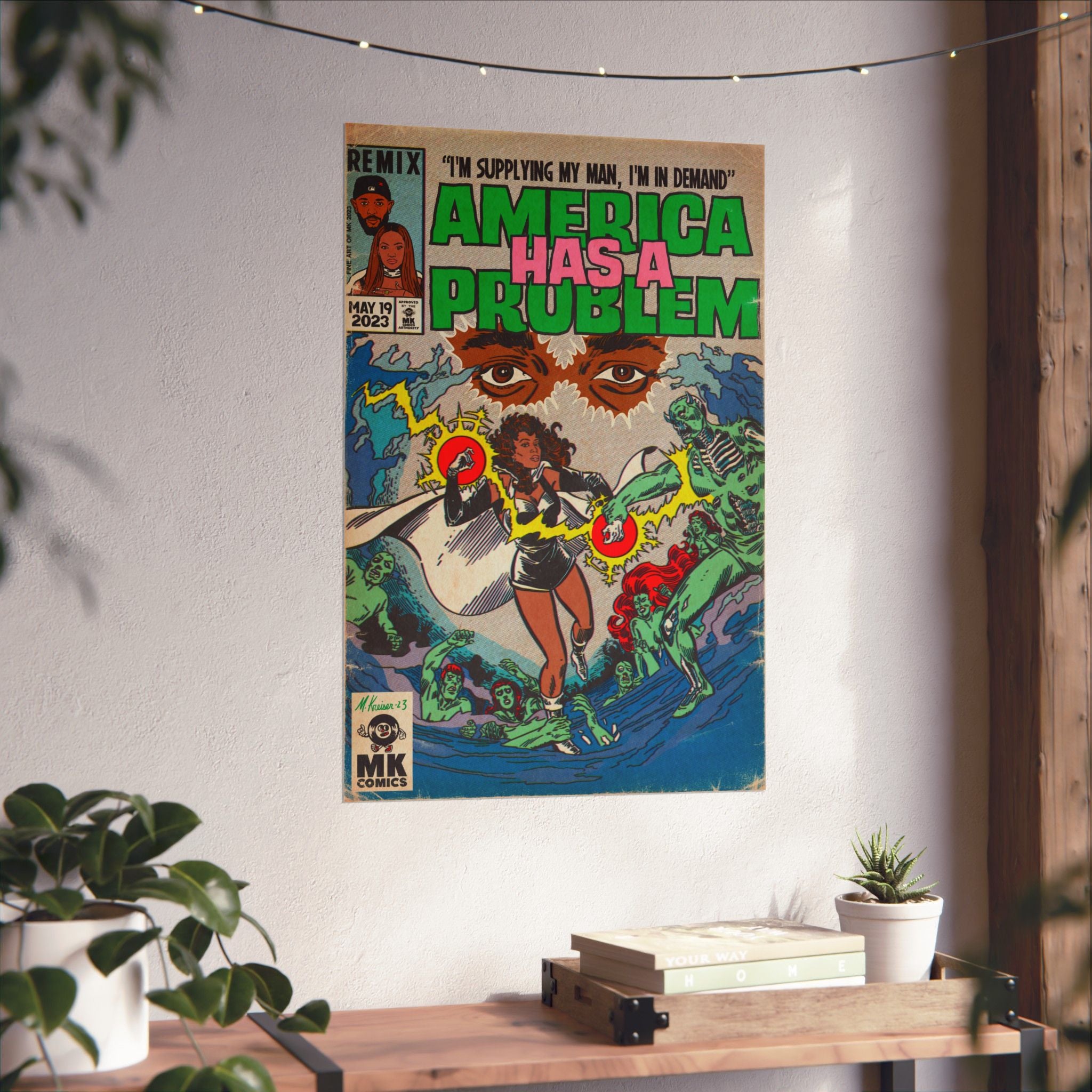 America Has A Problem - Premium Matte Vertical Posters – Fine Art Of MK