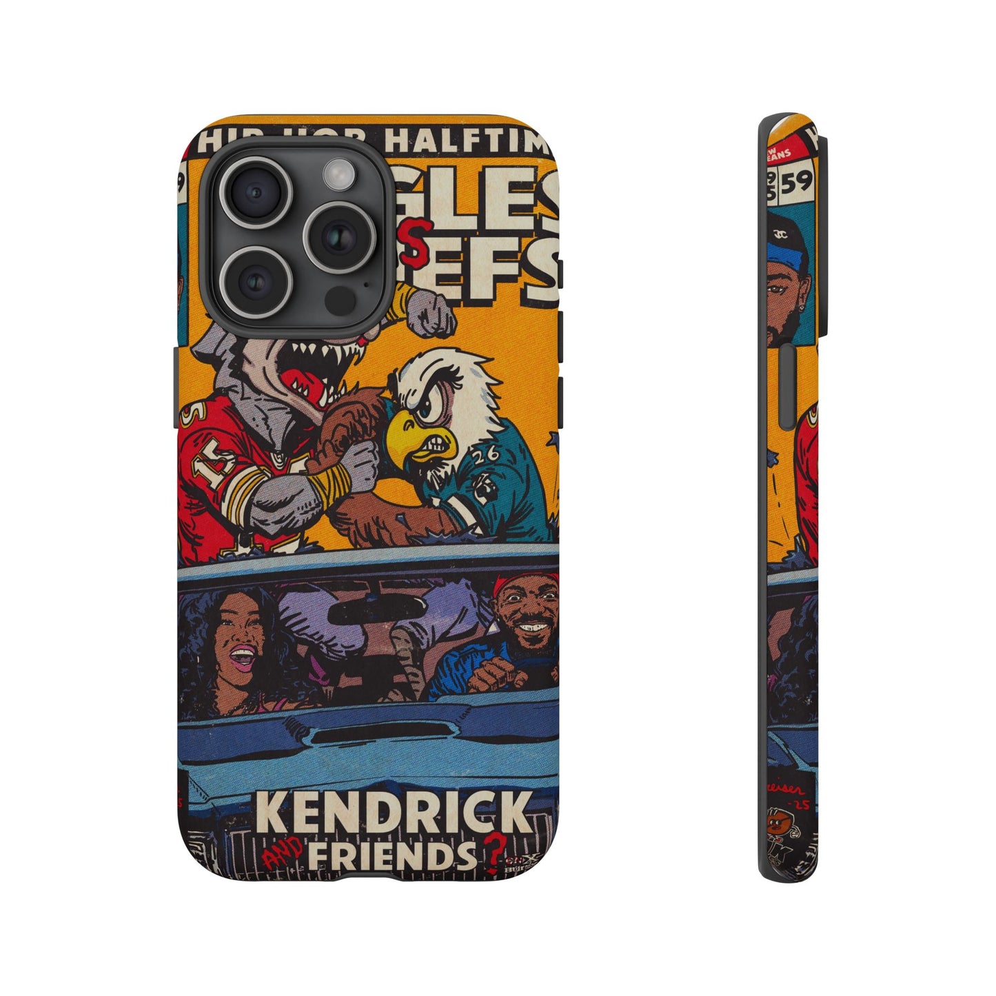 Kendrick & SZA - 2025 Halftime - Eagles vs Chiefs - Tough Phone Cases