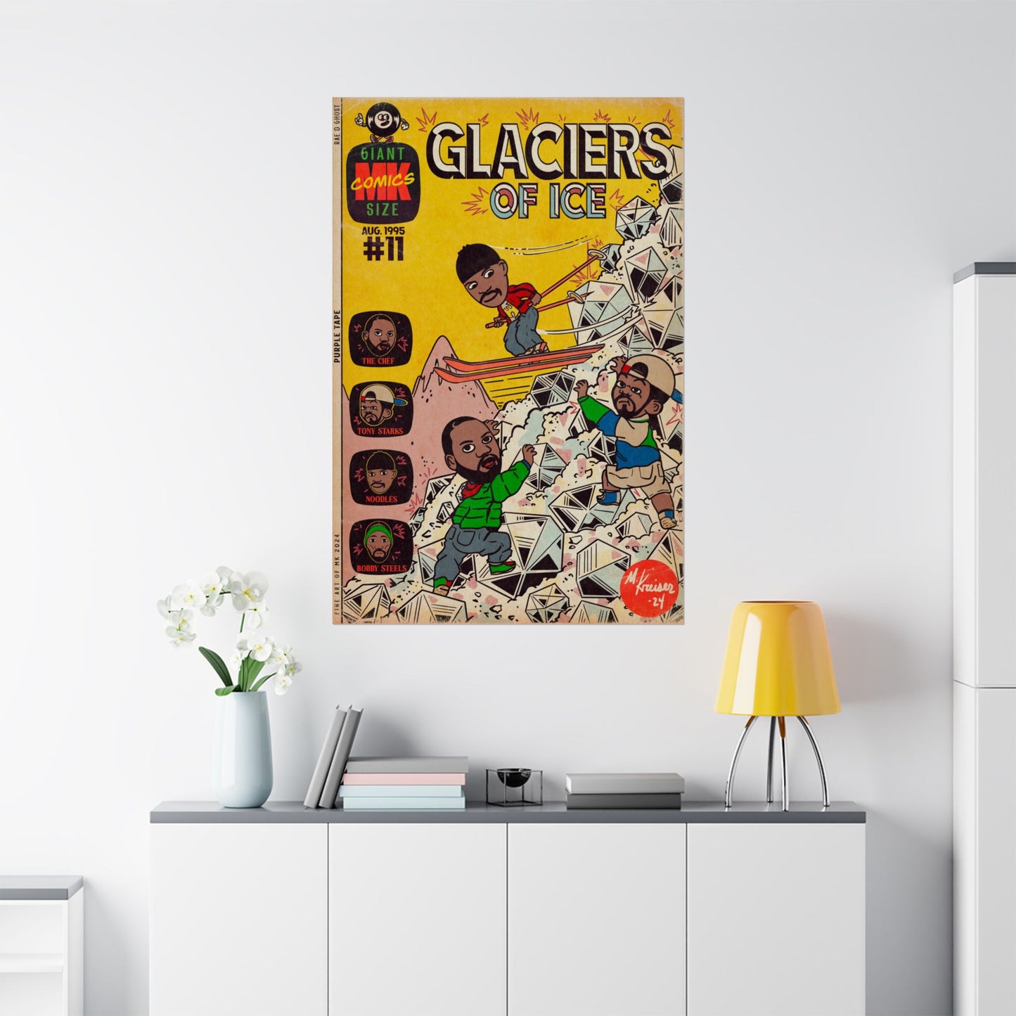 Rae, Ghost, Masta - Glaciers of Ice - Matte Vertical Poster