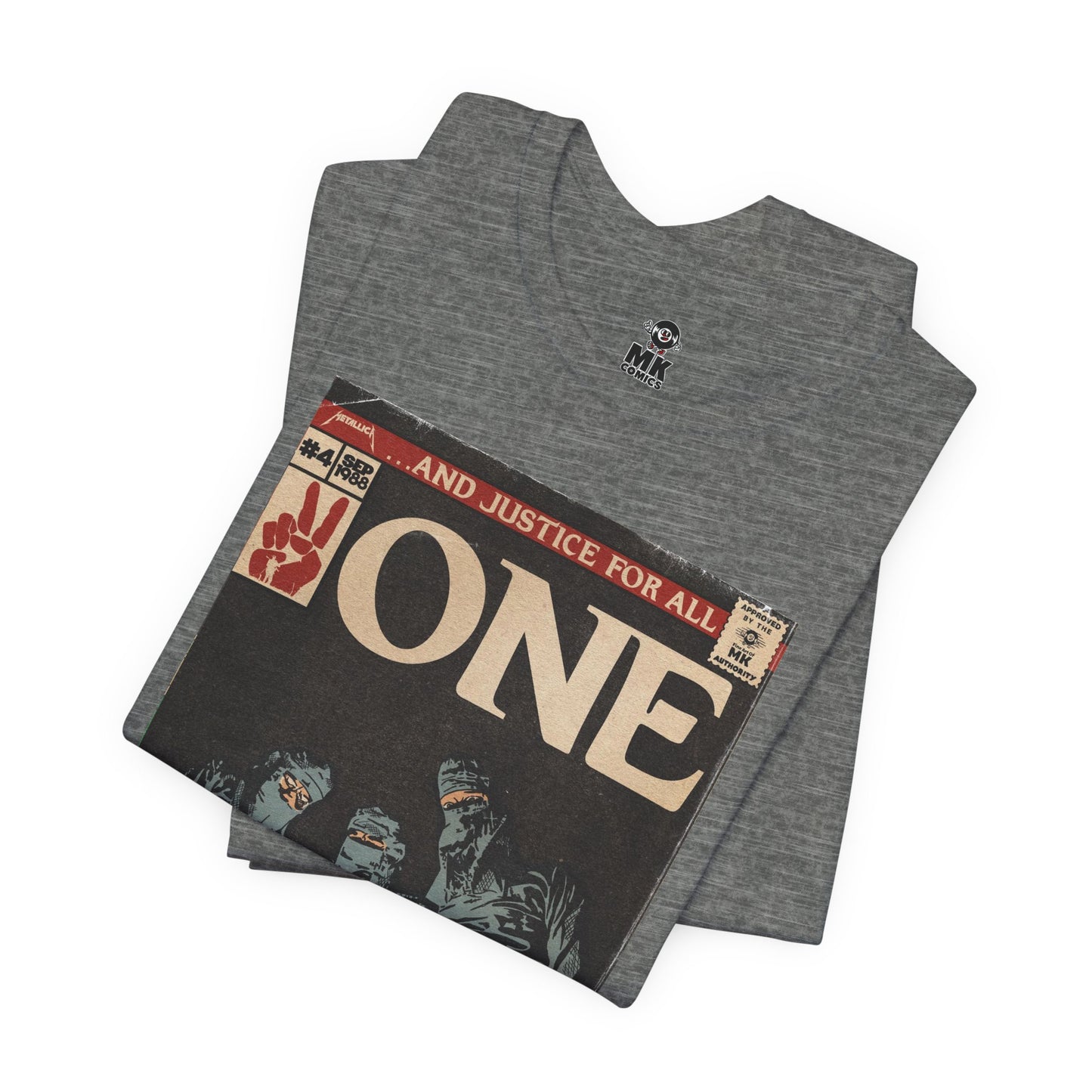 Metallica- One - Comic Book Art - Unisex Jersey Short Sleeve Tee
