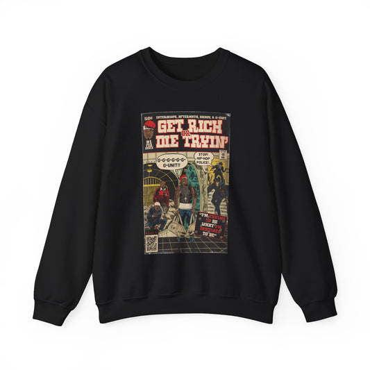 Get Rich Or Die Tryin - Comic Art - Unisex Heavy Blend™ Crewneck Sweatshirt