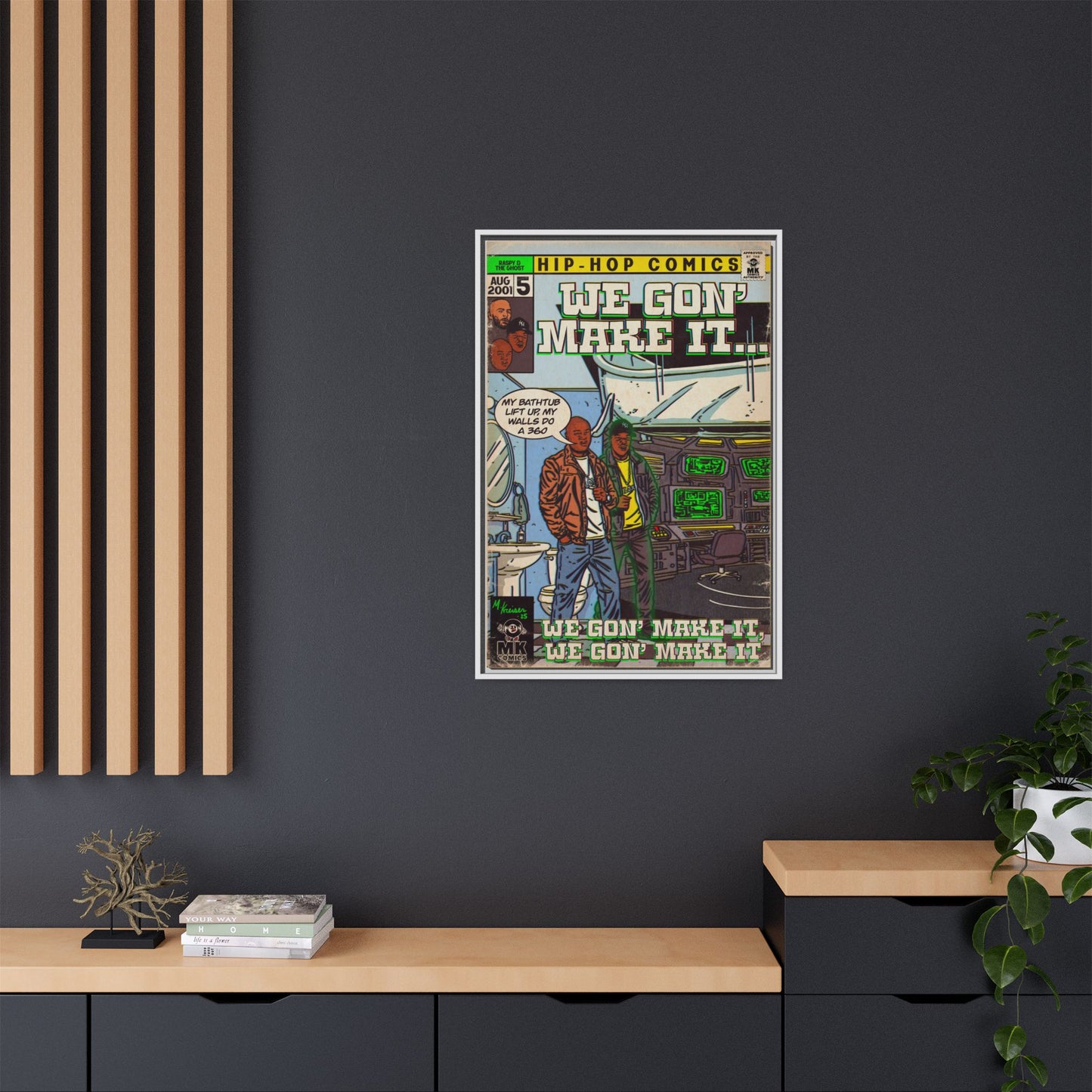 We Gon' Make It - Matte Canvas, Framed (Multi-color)