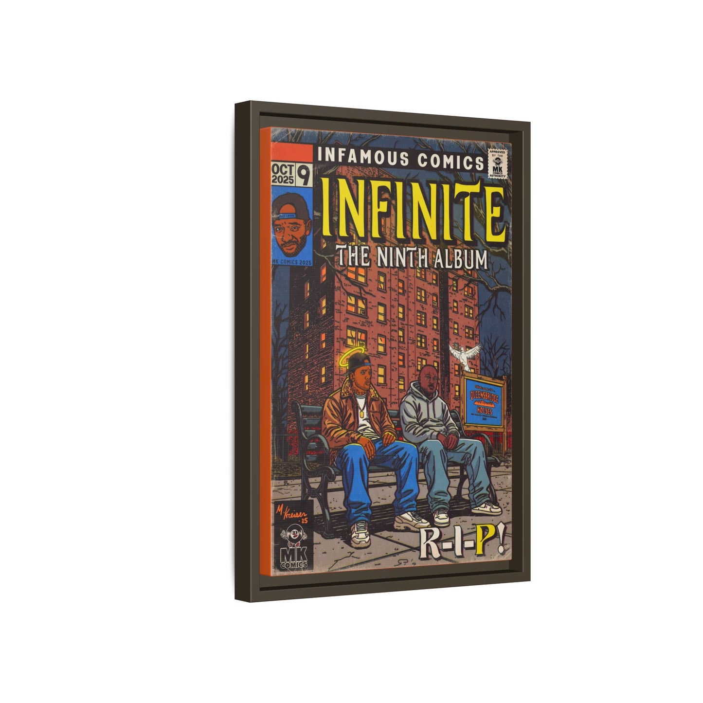 Infinite - Comic Book Art - Matte Canvas, Framed (Multi-color)
