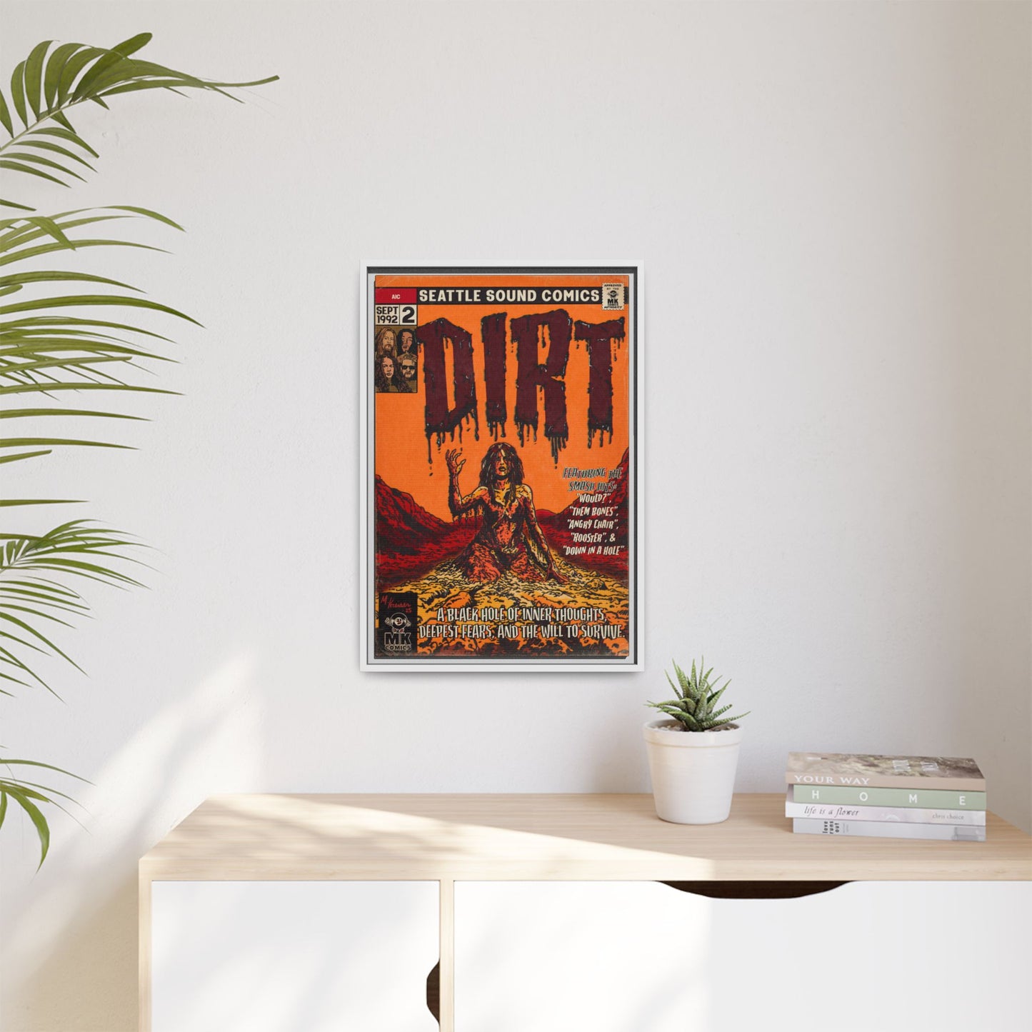 Dirt - Matte Canvas, Framed (Multi-color)