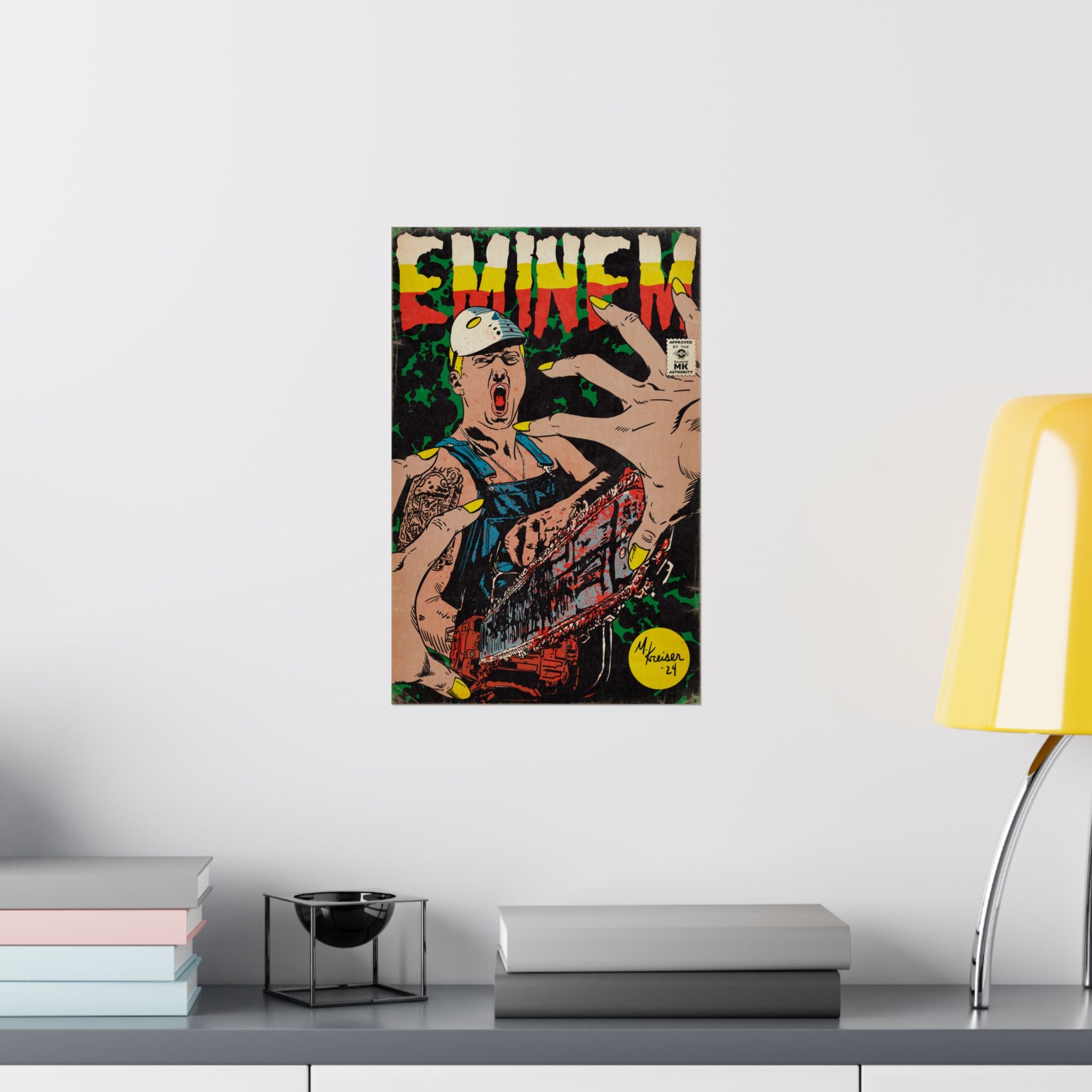 Em - Comic Book Art - Matte Vertical Poster