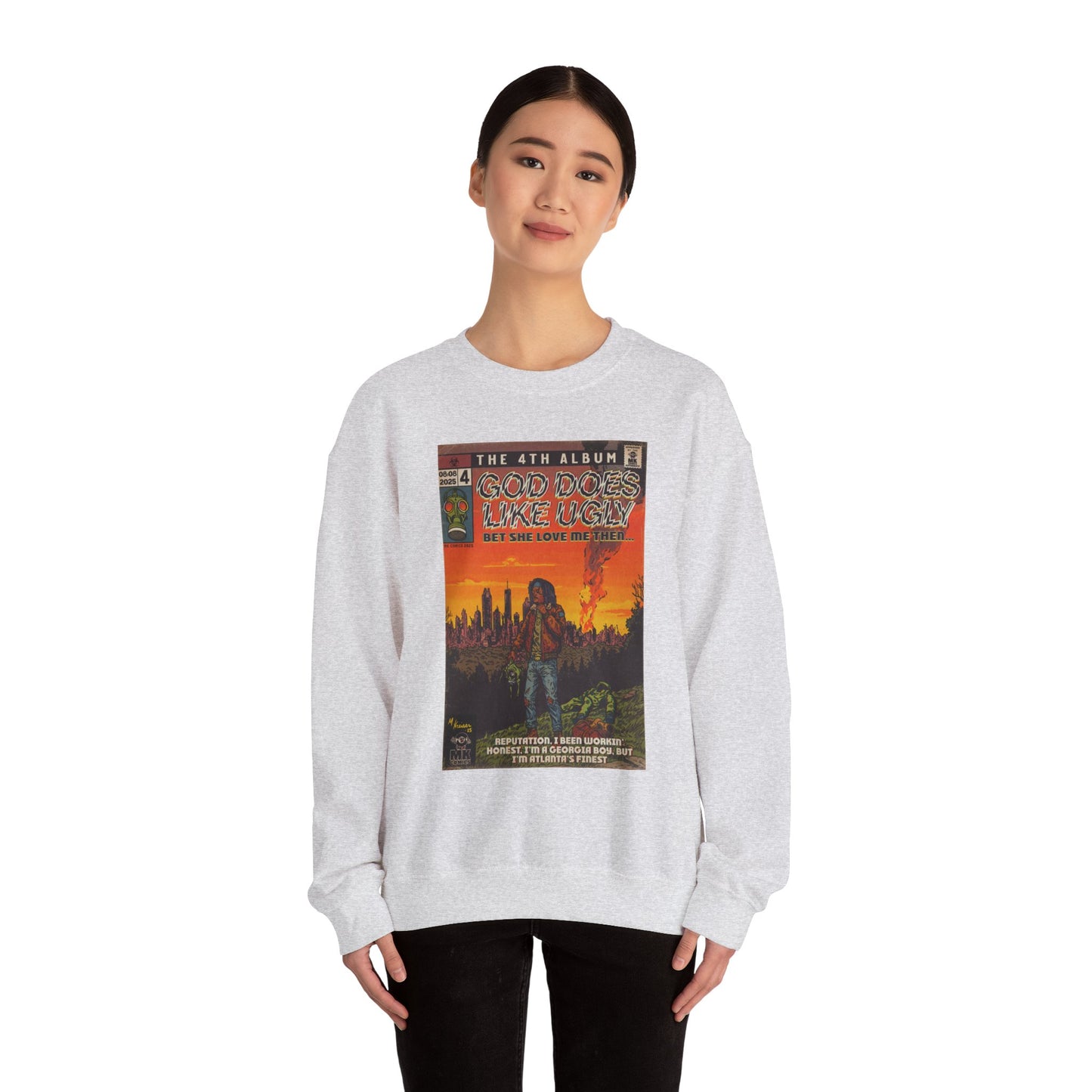 God Does Like Ugly - Unisex Heavy Blend™ Crewneck Sweatshirt
