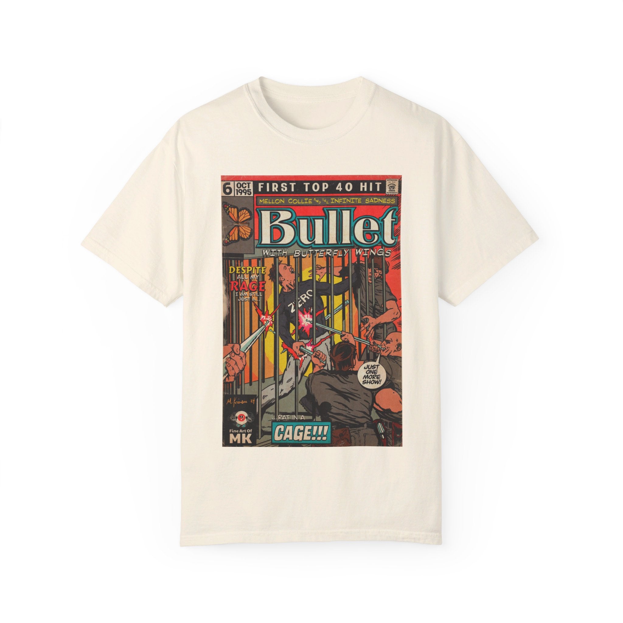 Bullet With Butterfly Wings - Unisex Comfort Colors T-shirt