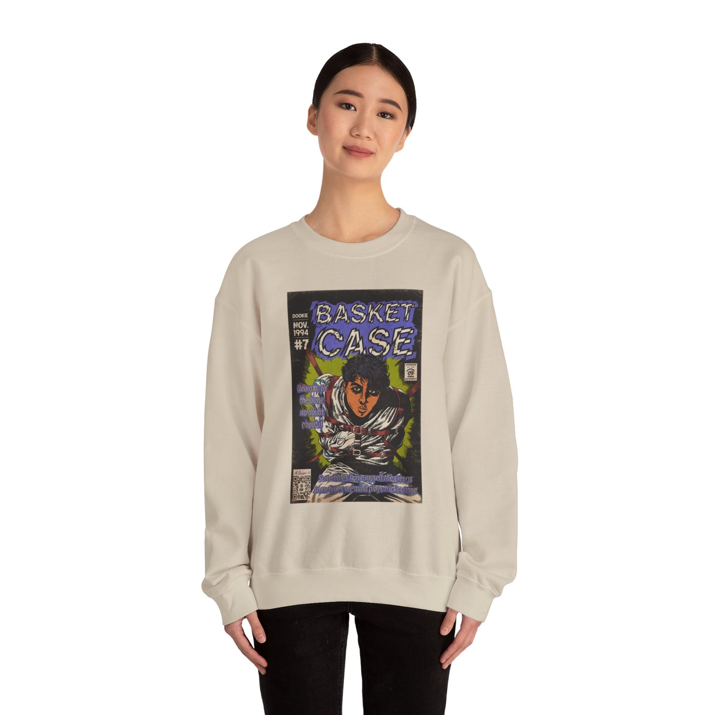 Green Day - Basket Case - Unisex Heavy Blend™ Crewneck Sweatshirt