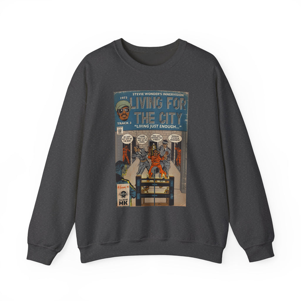 Living For The City - Unisex Heavy Blend™ Crewneck Sweatshirt