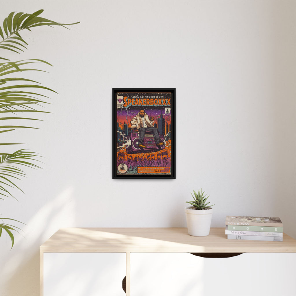 Speaker Boxxx - Matte Canvas, Framed (Multi-color)