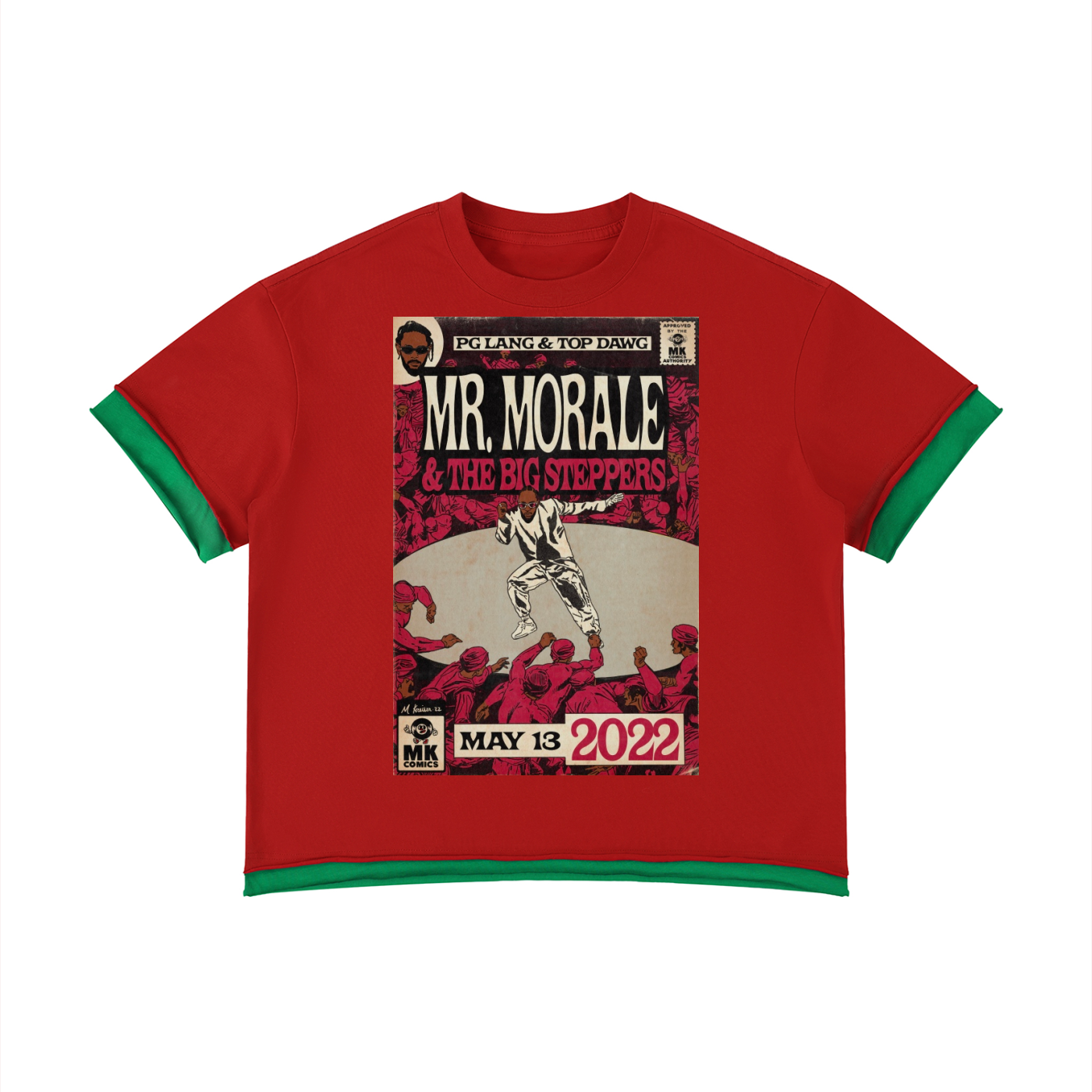Mr. Morale & the Big Steppers - Unisex Boxy Color Block T-Shirt