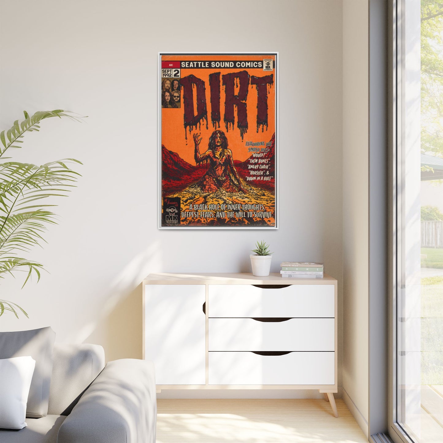 Dirt - Matte Canvas, Framed (Multi-color)