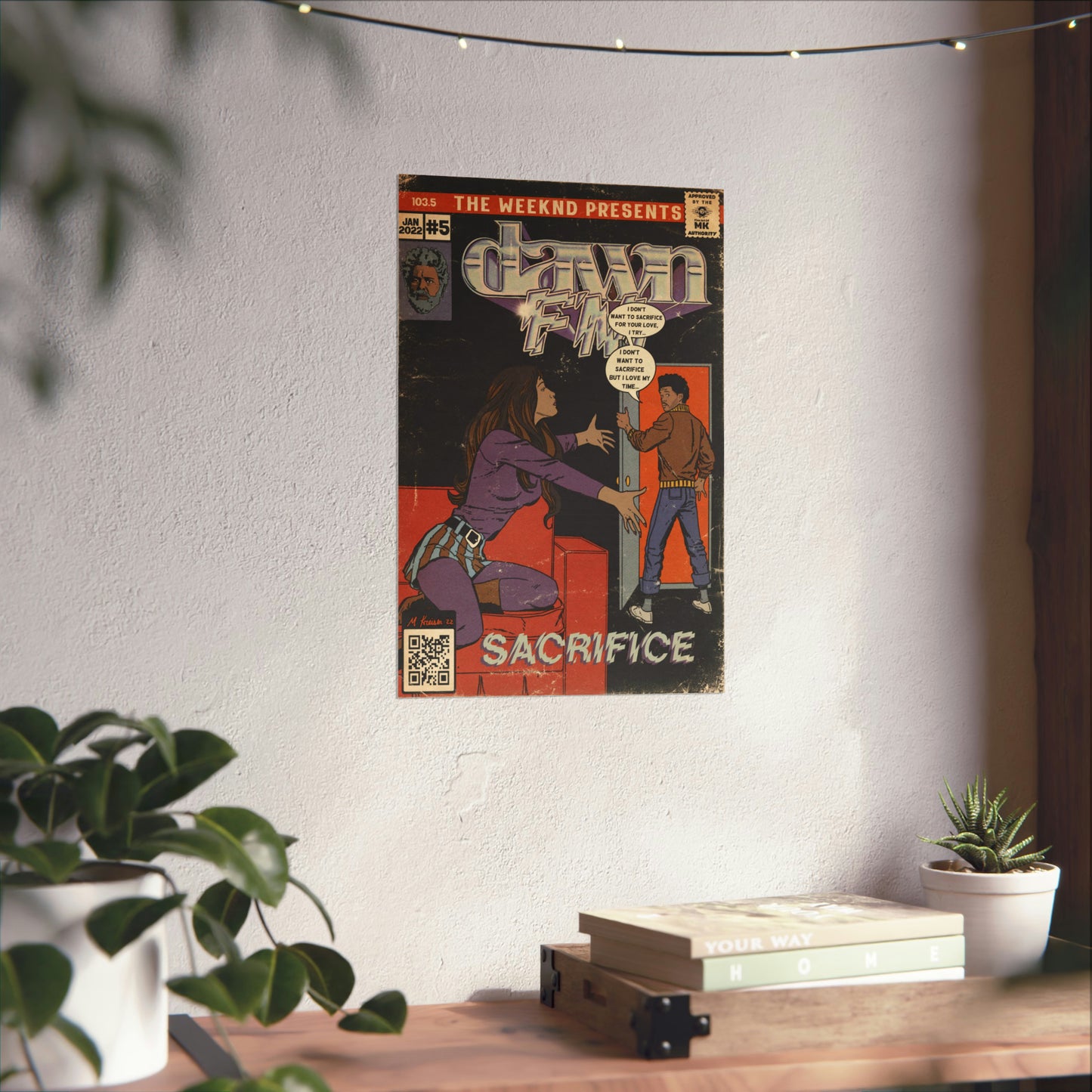 The Weeknd- Sacrifice- Dawn FM Premium Matte vertical posters