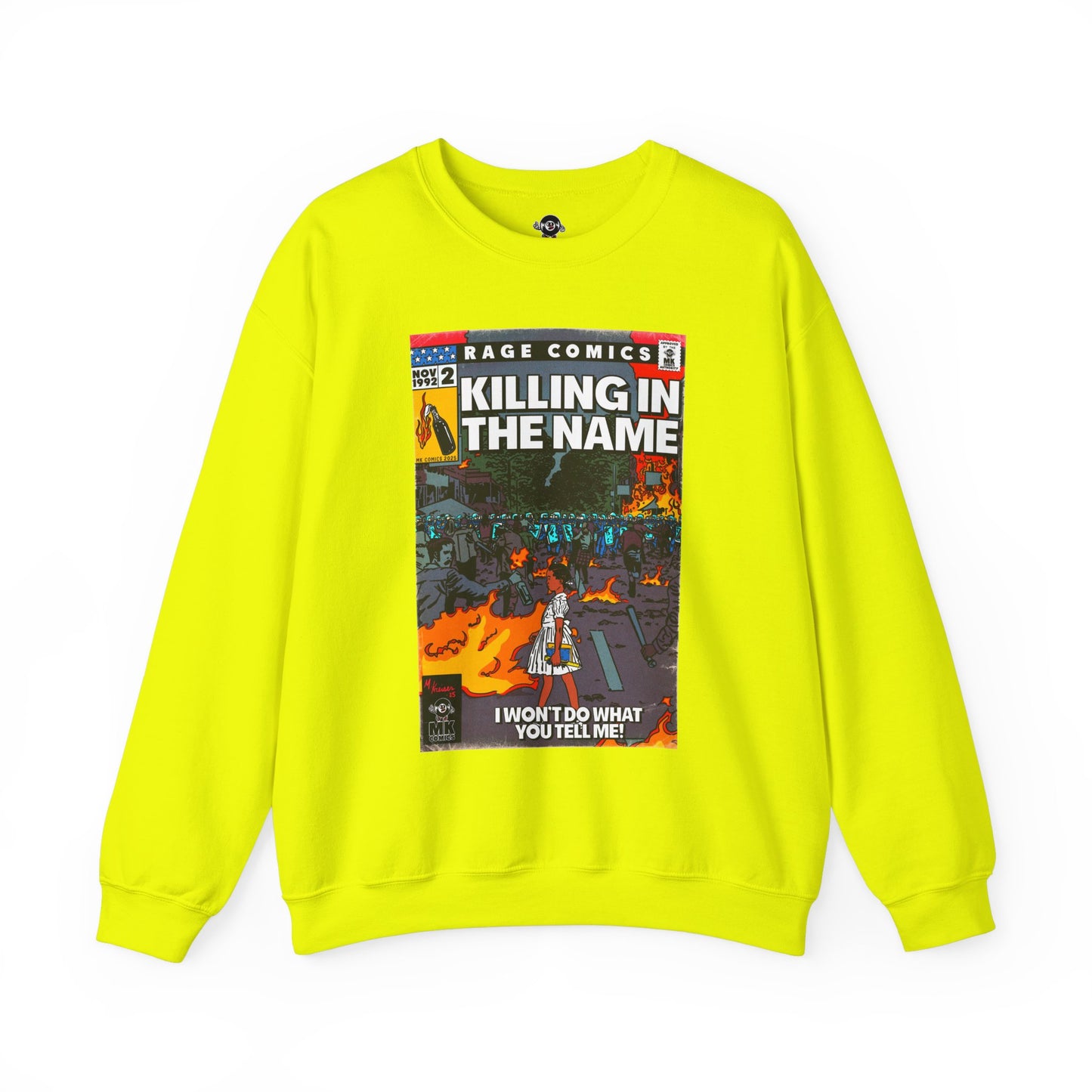 Rage - Killing In the Name - Unisex Heavy Blend™ Crewneck Sweatshirt