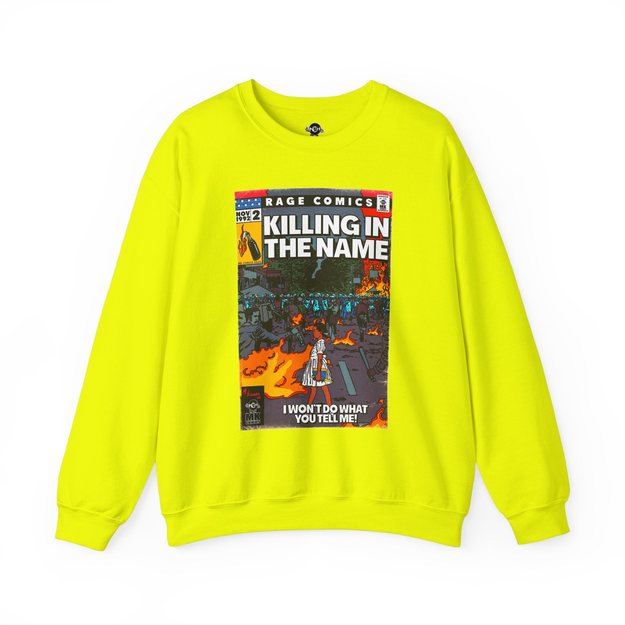 Rage - Killing In the Name - Unisex Heavy Blend™ Crewneck Sweatshirt