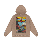 Word of Mouf - Snow Washed Loose Cotton Hoodie