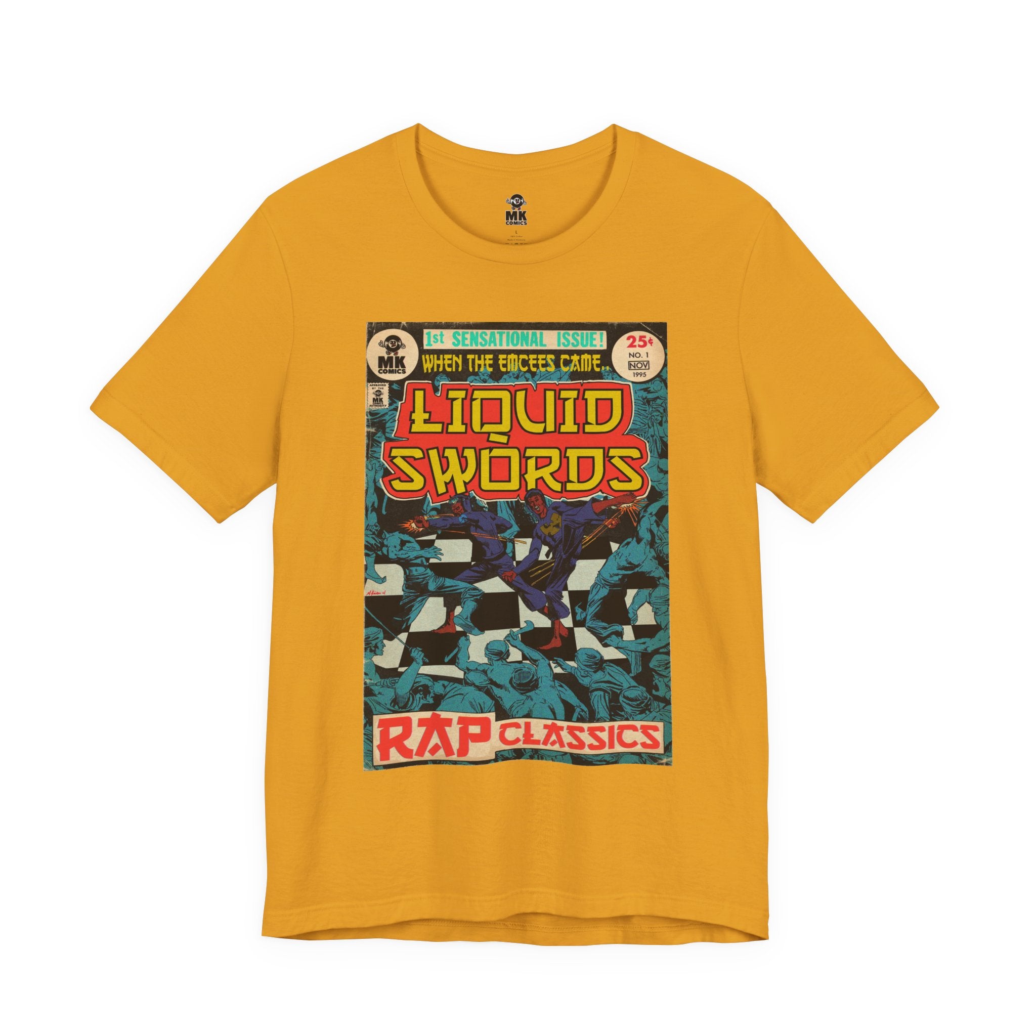 Liquid Swords - Unisex Jersey Short Sleeve Crew Neck T-Shirt - Hip Hop Graphic Tee