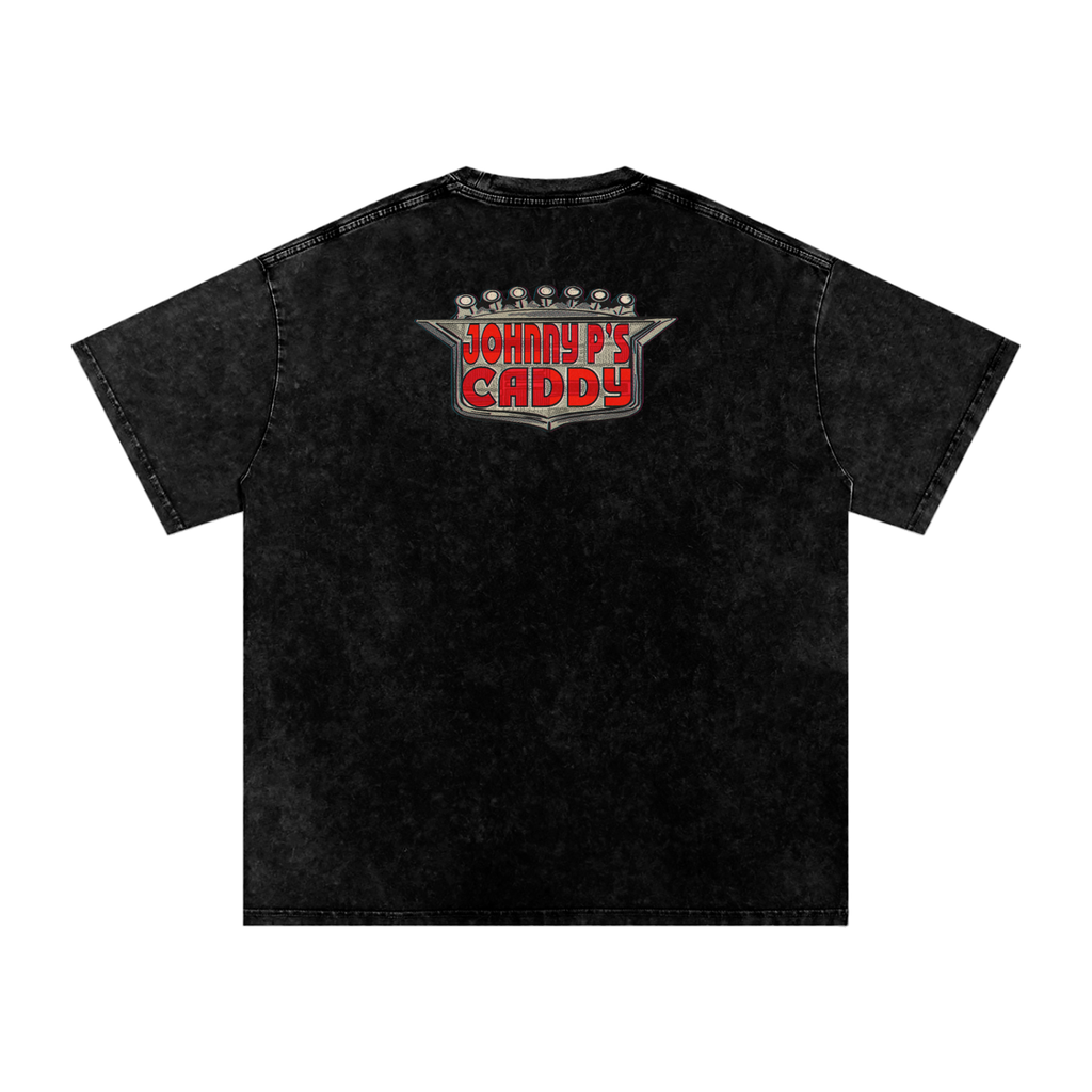 Johnny P's Caddy - Snow Washed Oversized Cotton T-Shirt