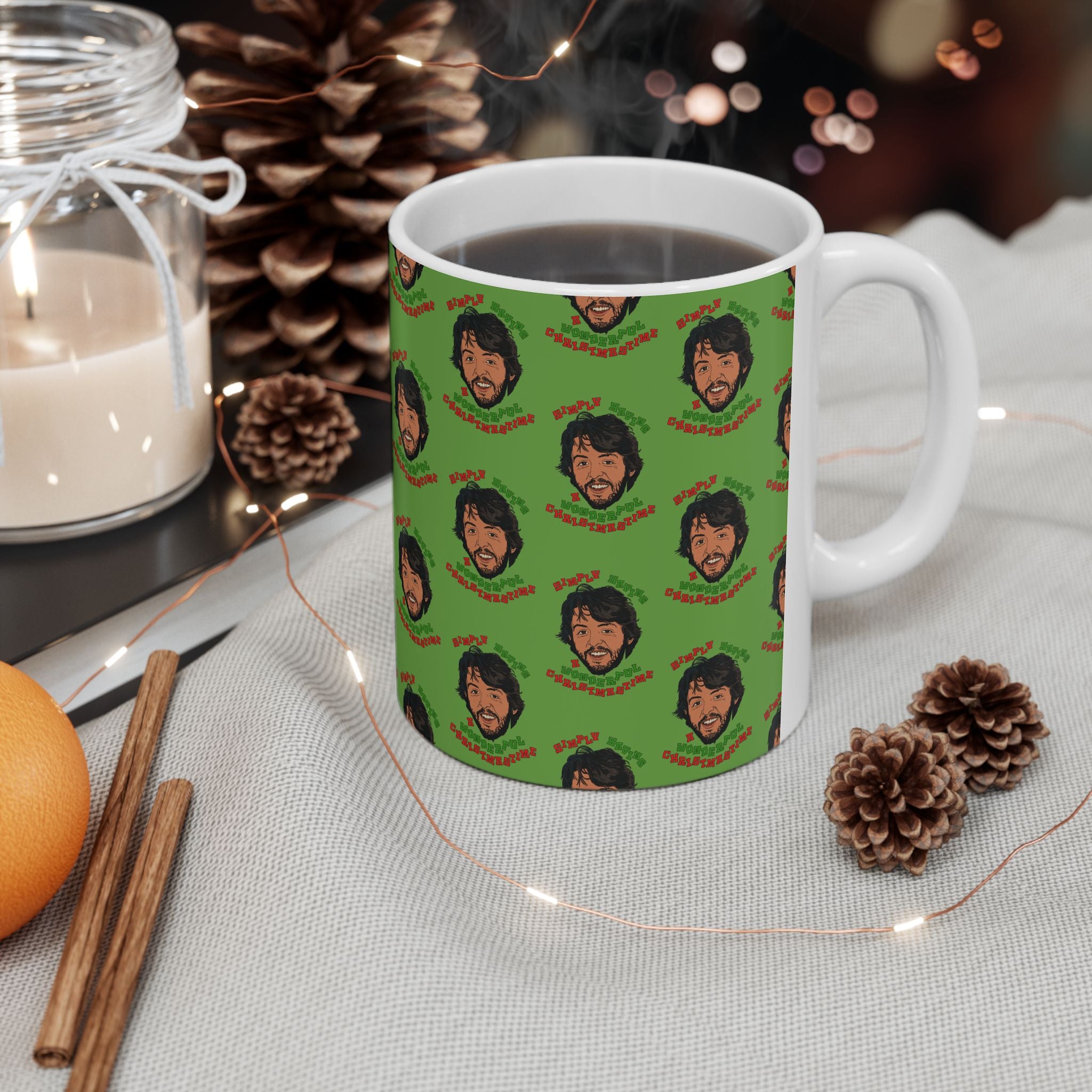 Simply Having a Wonderful Christmastime - Ceramic Mug, (11oz, 15oz)