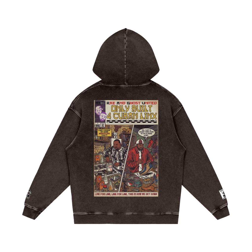 Only Built 4 Cuban Linx - Snow Washed Loose Cotton Hoodie