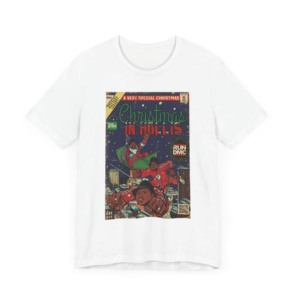 Christmas In Hollis - Hip Hop Comic Art - Unisex Jersey Short Sleeve Tee